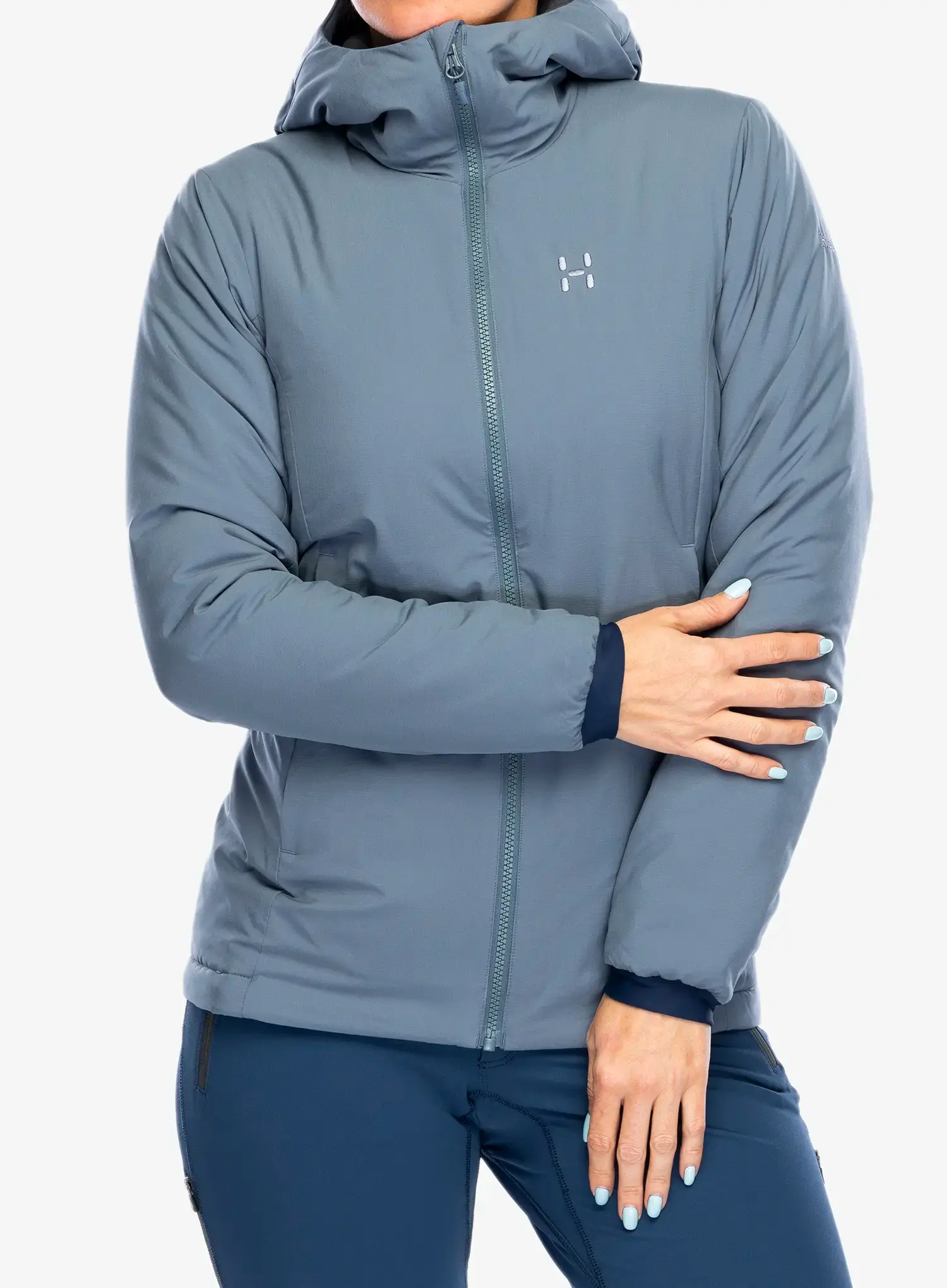 Zateplená bunda dámská Haglofs Mimic Alert Hood - steel blue