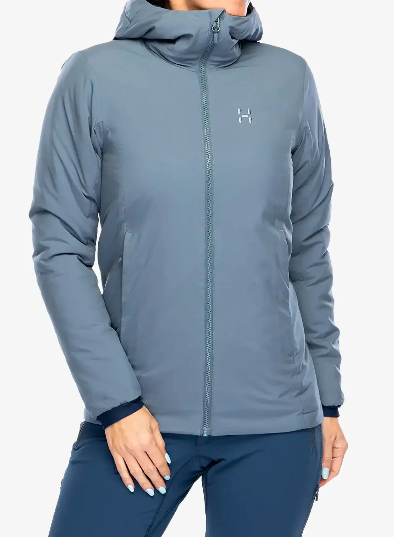 Zateplená bunda dámská Haglofs Mimic Alert Hood - steel blue