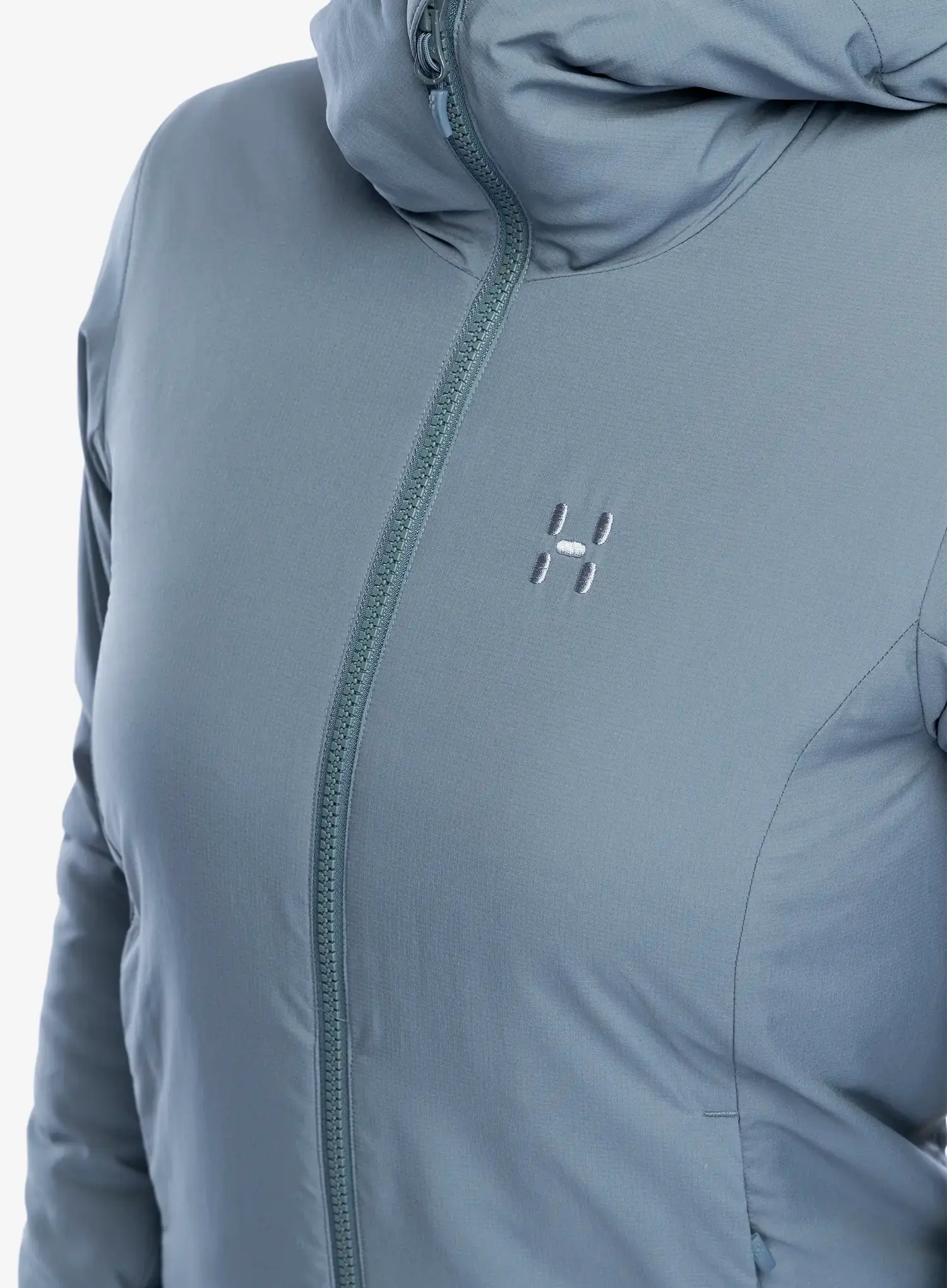 Zateplená bunda dámská Haglofs Mimic Alert Hood - steel blue