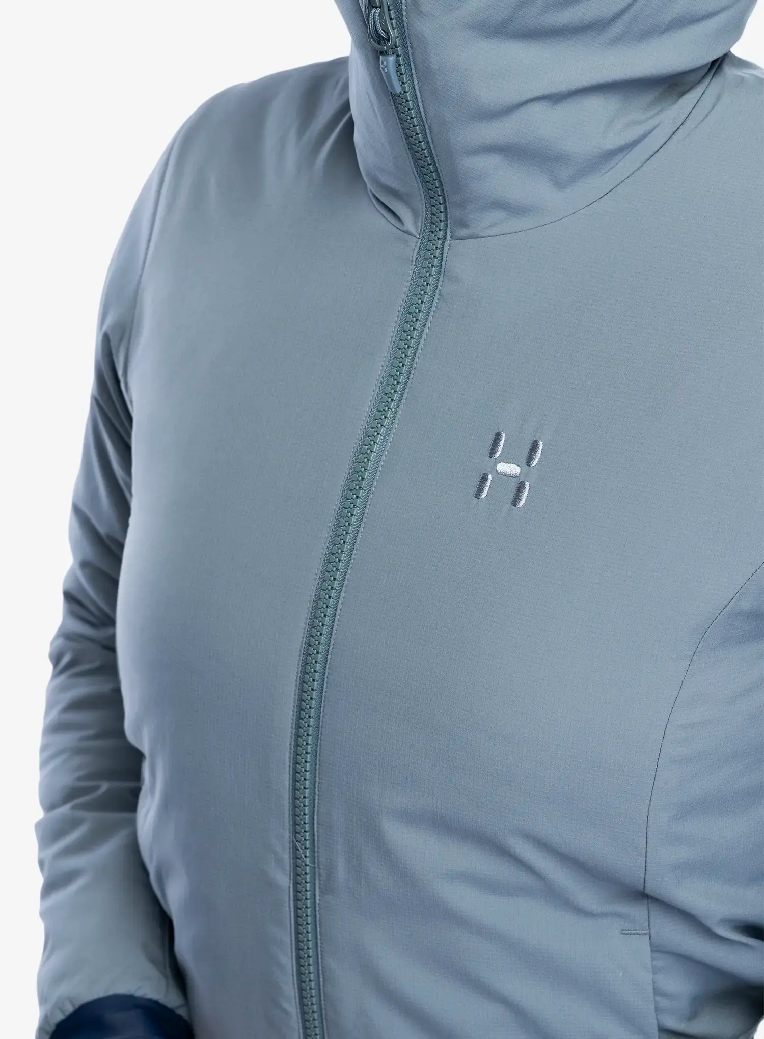 Zateplená bunda dámská Haglofs Mimic Alert Hood - steel blue