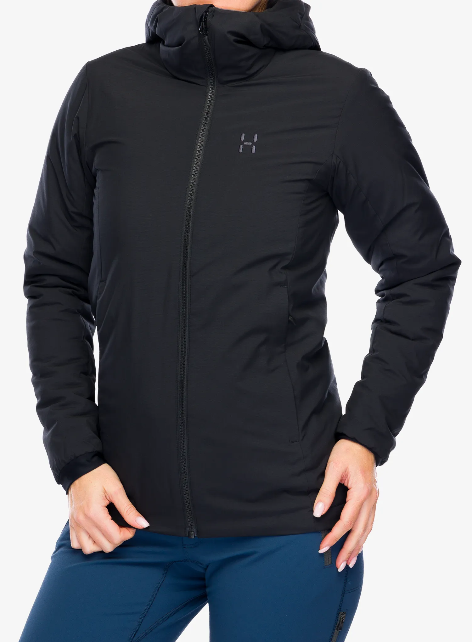 Zateplená bunda dámská Haglofs Mimic Alert Hood - true black