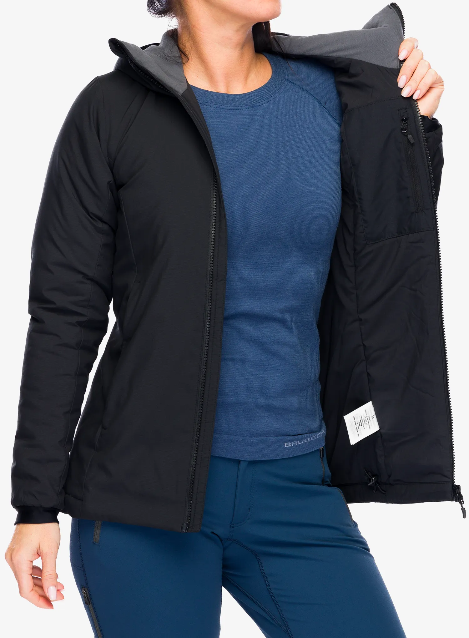 Zateplená bunda dámská Haglofs Mimic Alert Hood - true black