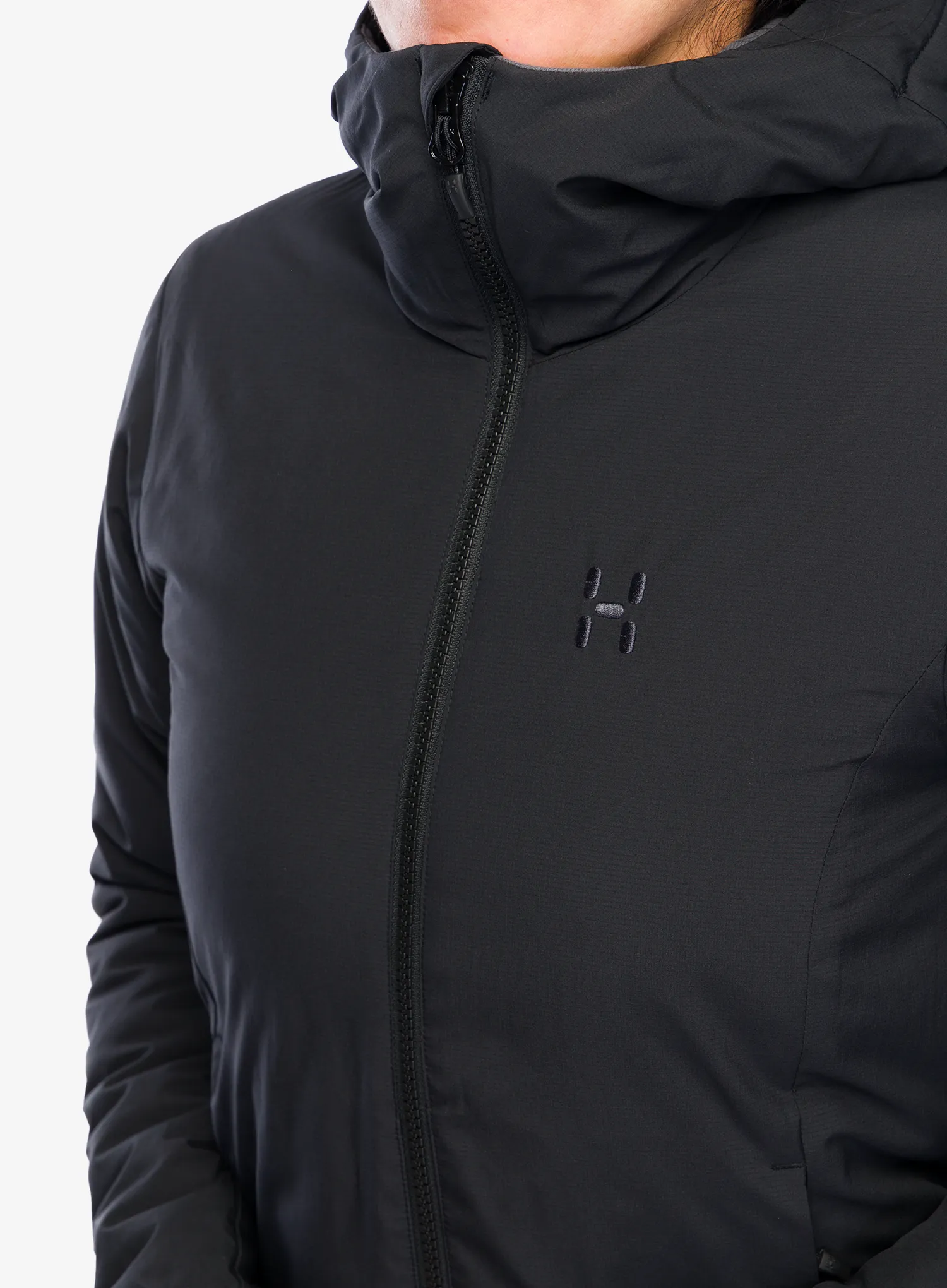 Zateplená bunda dámská Haglofs Mimic Alert Hood - true black