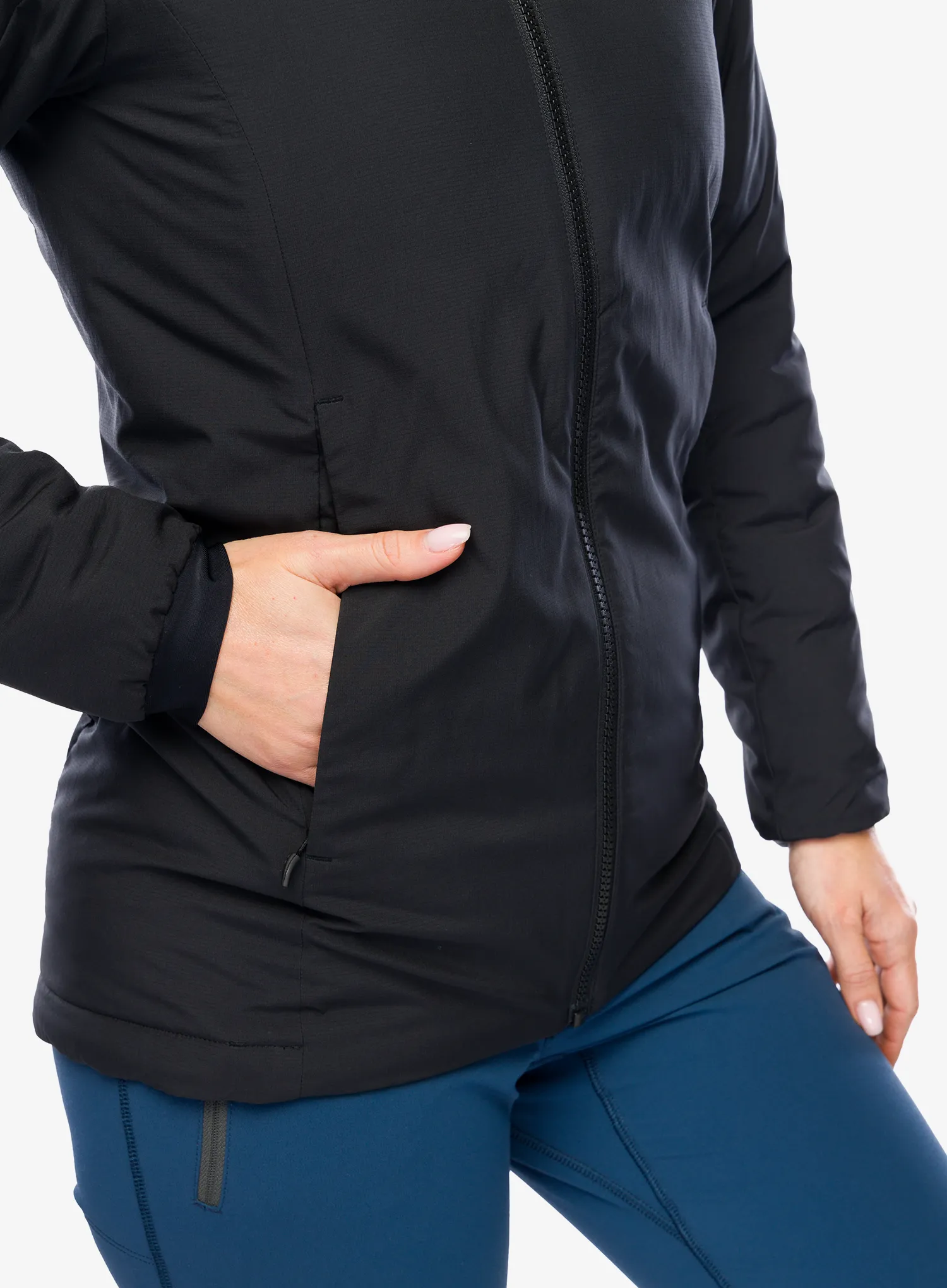 Zateplená bunda dámská Haglofs Mimic Alert Hood - true black