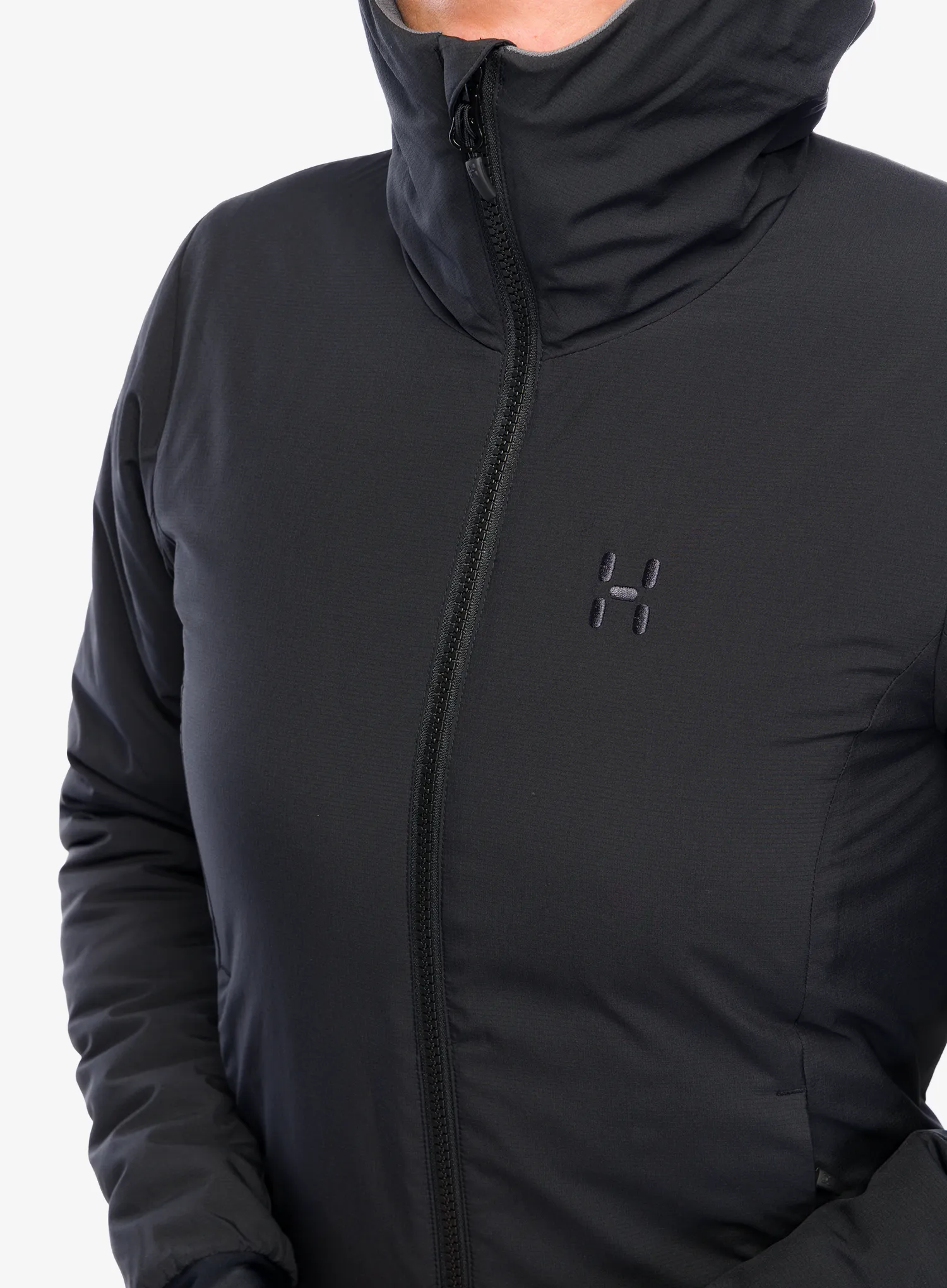 Zateplená bunda dámská Haglofs Mimic Alert Hood - true black