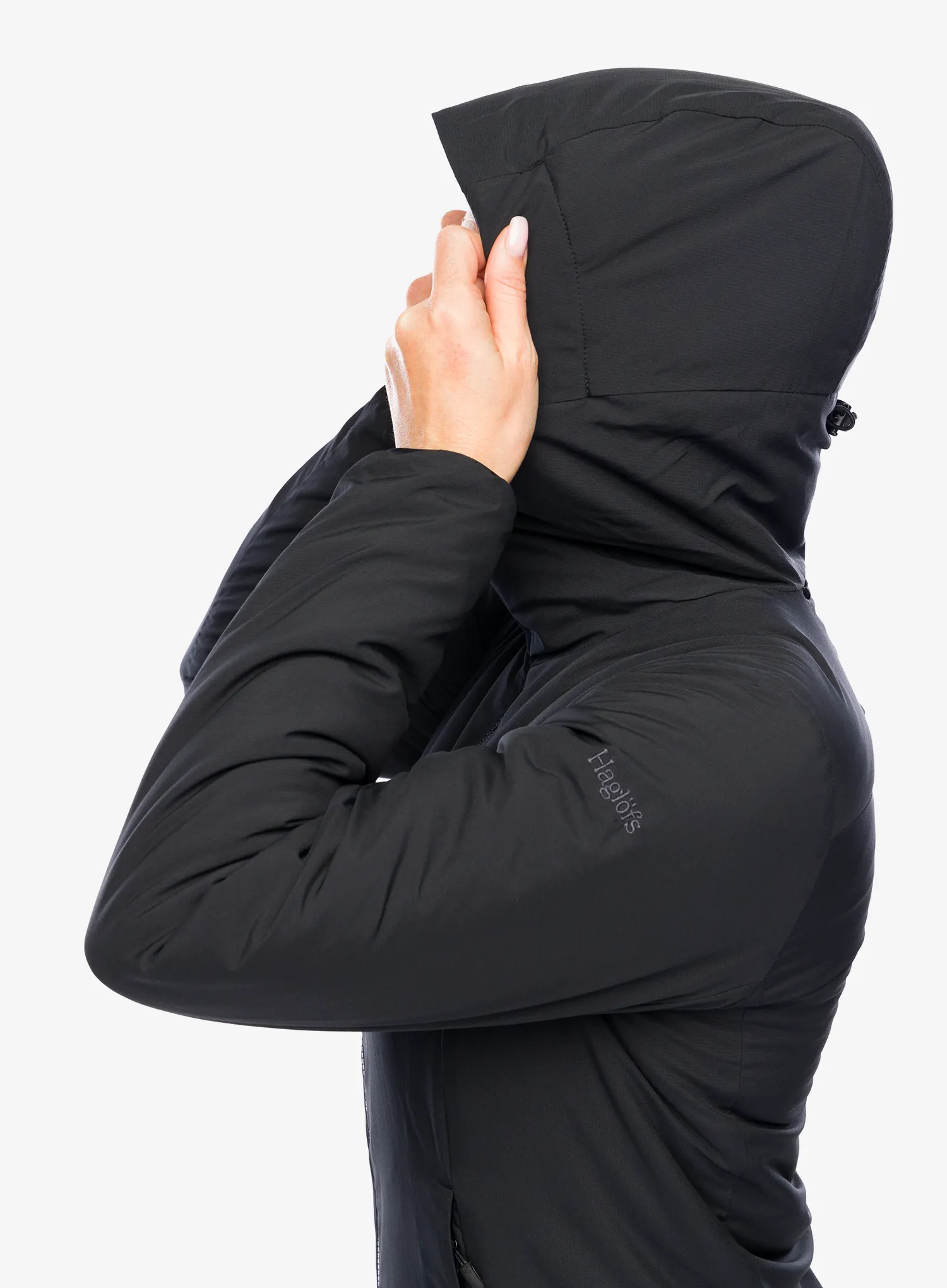 Zateplená bunda dámská Haglofs Mimic Alert Hood - true black