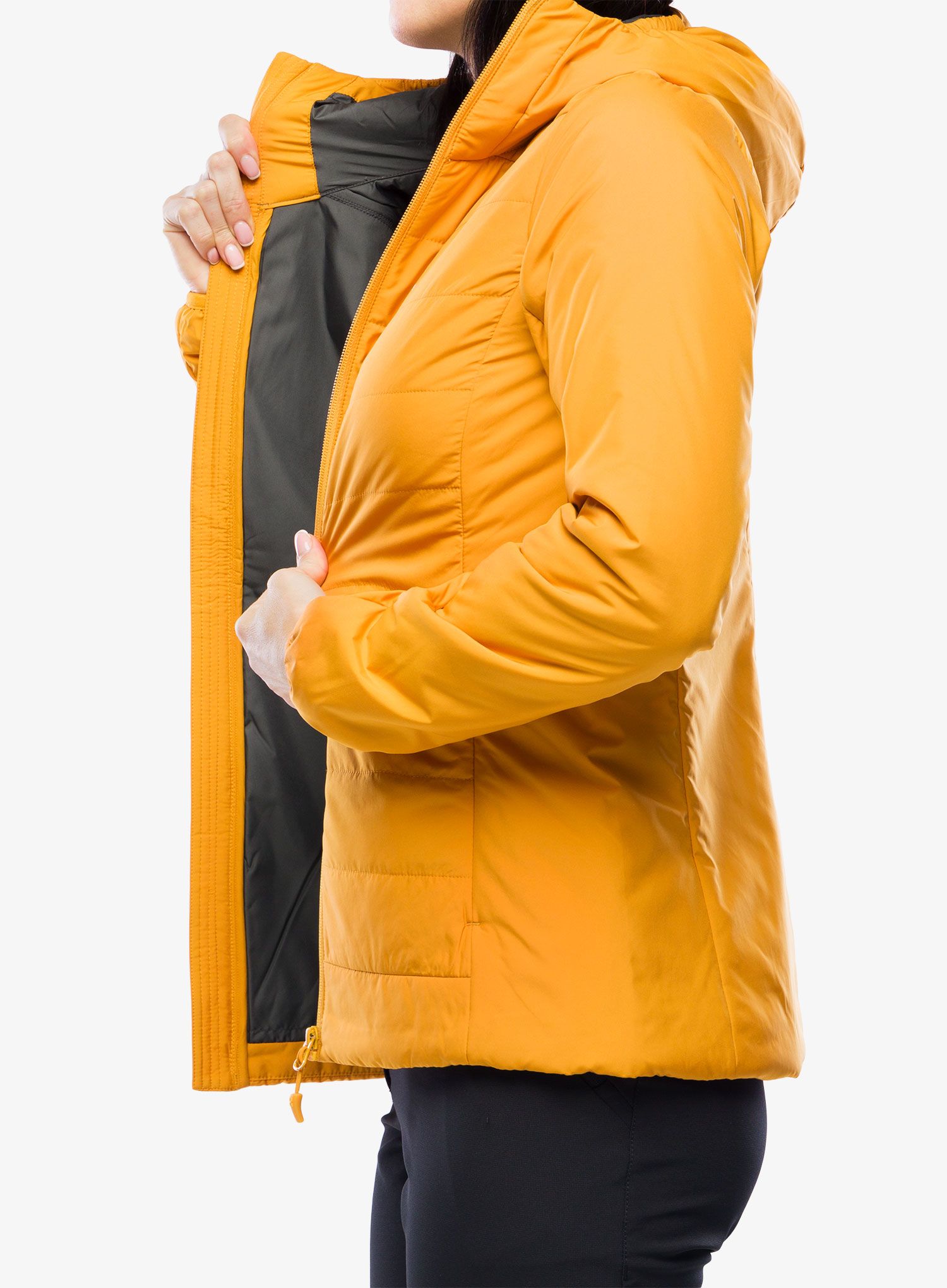 Zateplená bunda dámská Haglofs Mimic Silver Hood - desert yellow