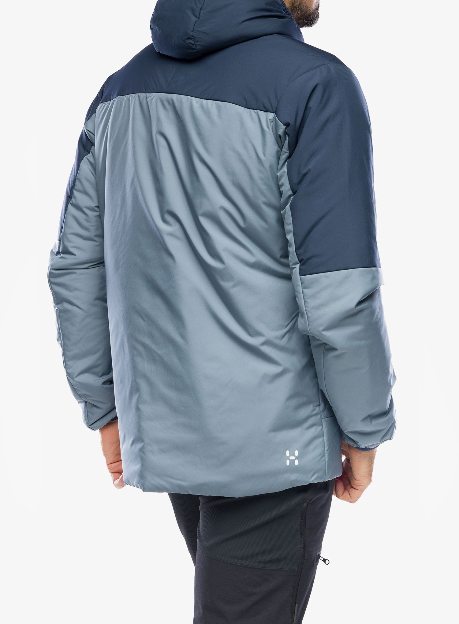 Zateplená bunda Haglofs Mimic Silver Hood - steel blue/tarn blue