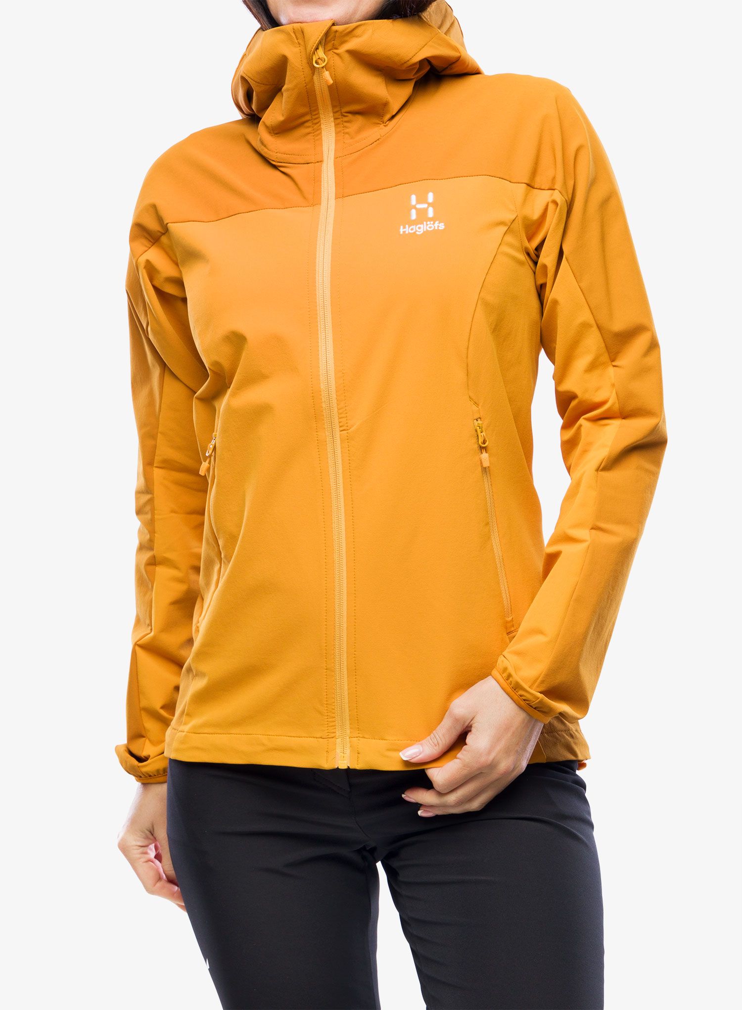 Softshellová bunda dámská Haglofs Moran Softshell Hood - desert yellow/golden brown