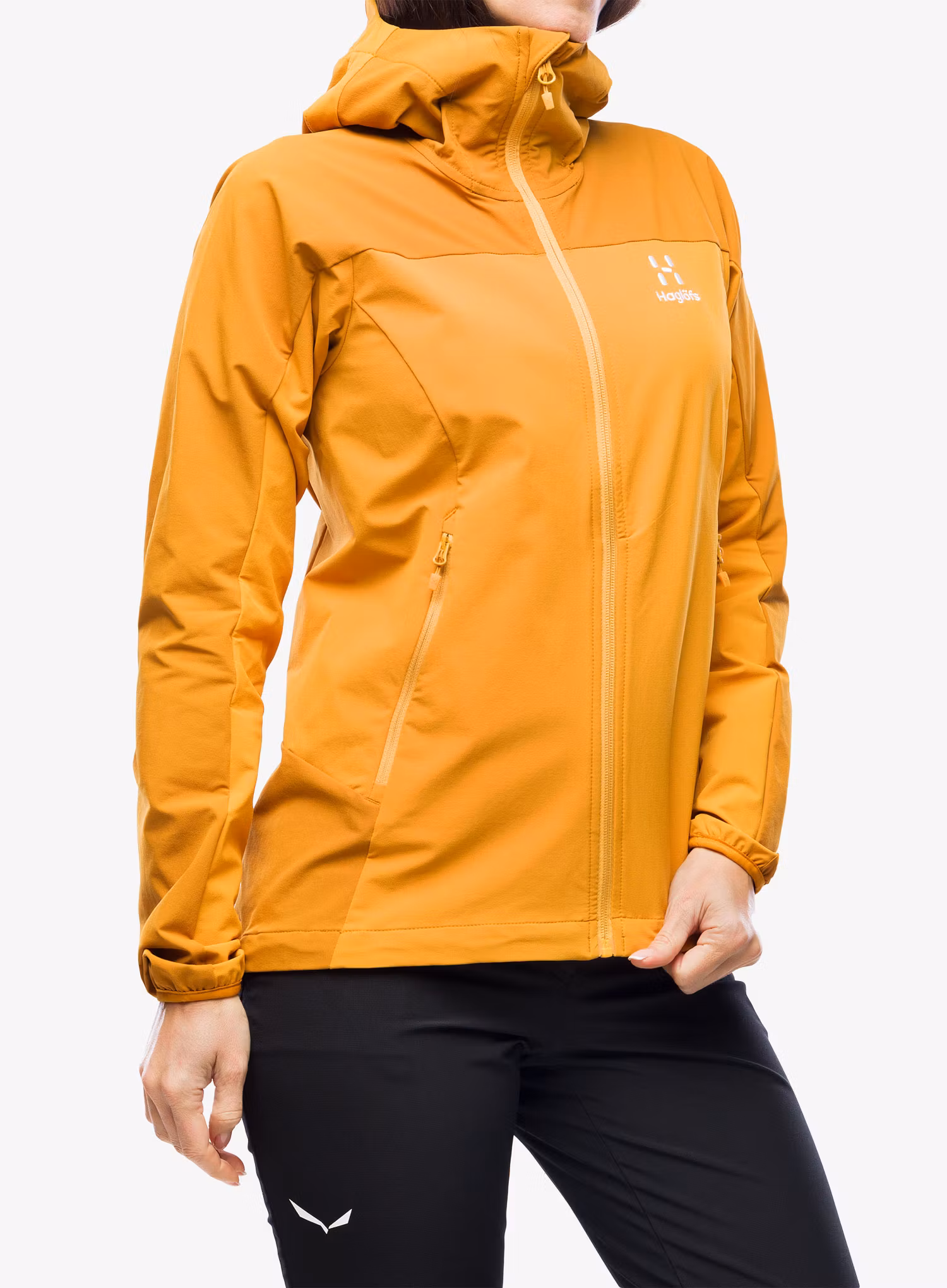 Softshellová bunda dámská Haglofs Moran Softshell Hood - desert yellow/golden brown