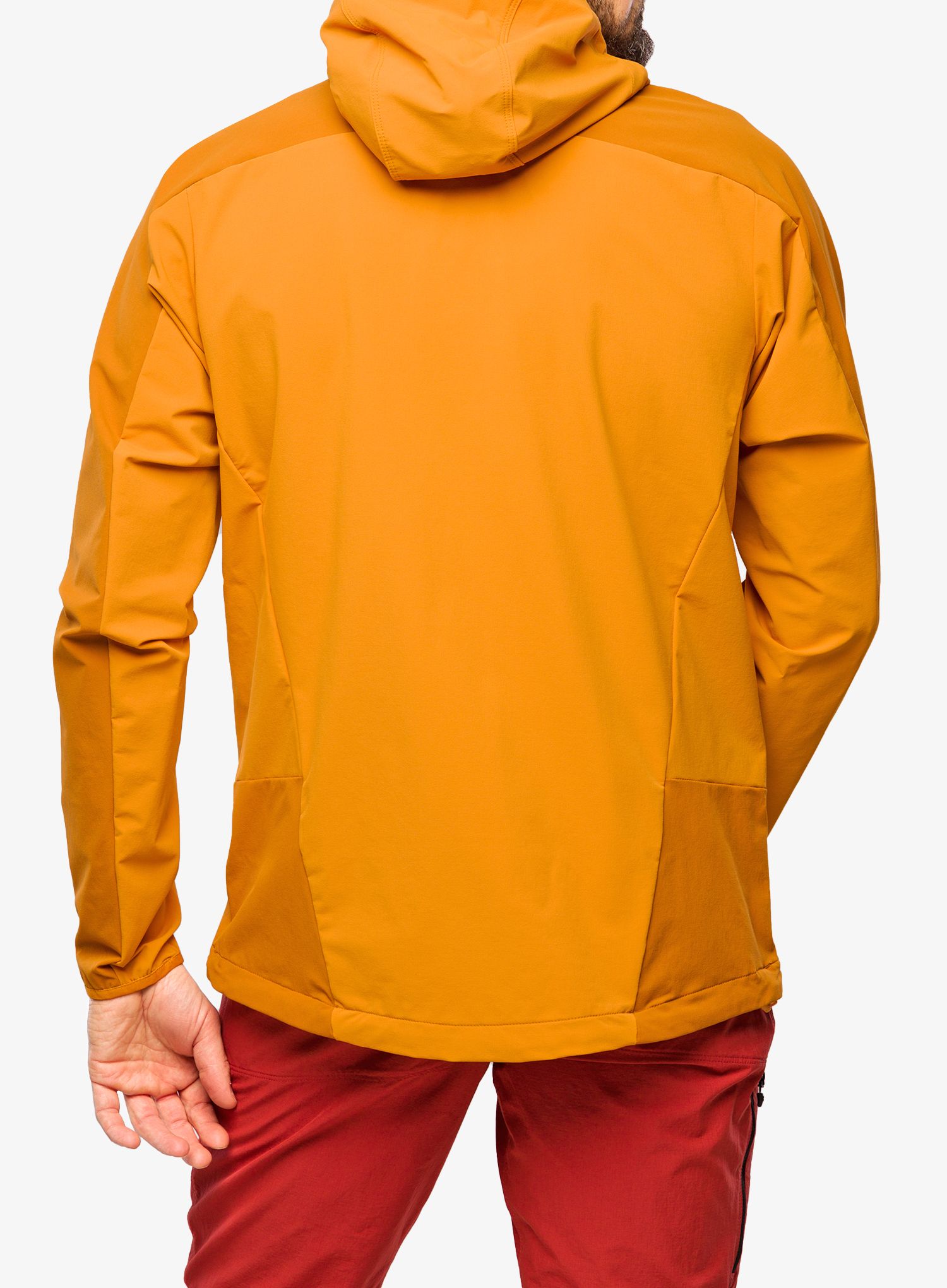 Softshellová bunda Haglofs Moran Softshell Hood - desert yellow/golden brown