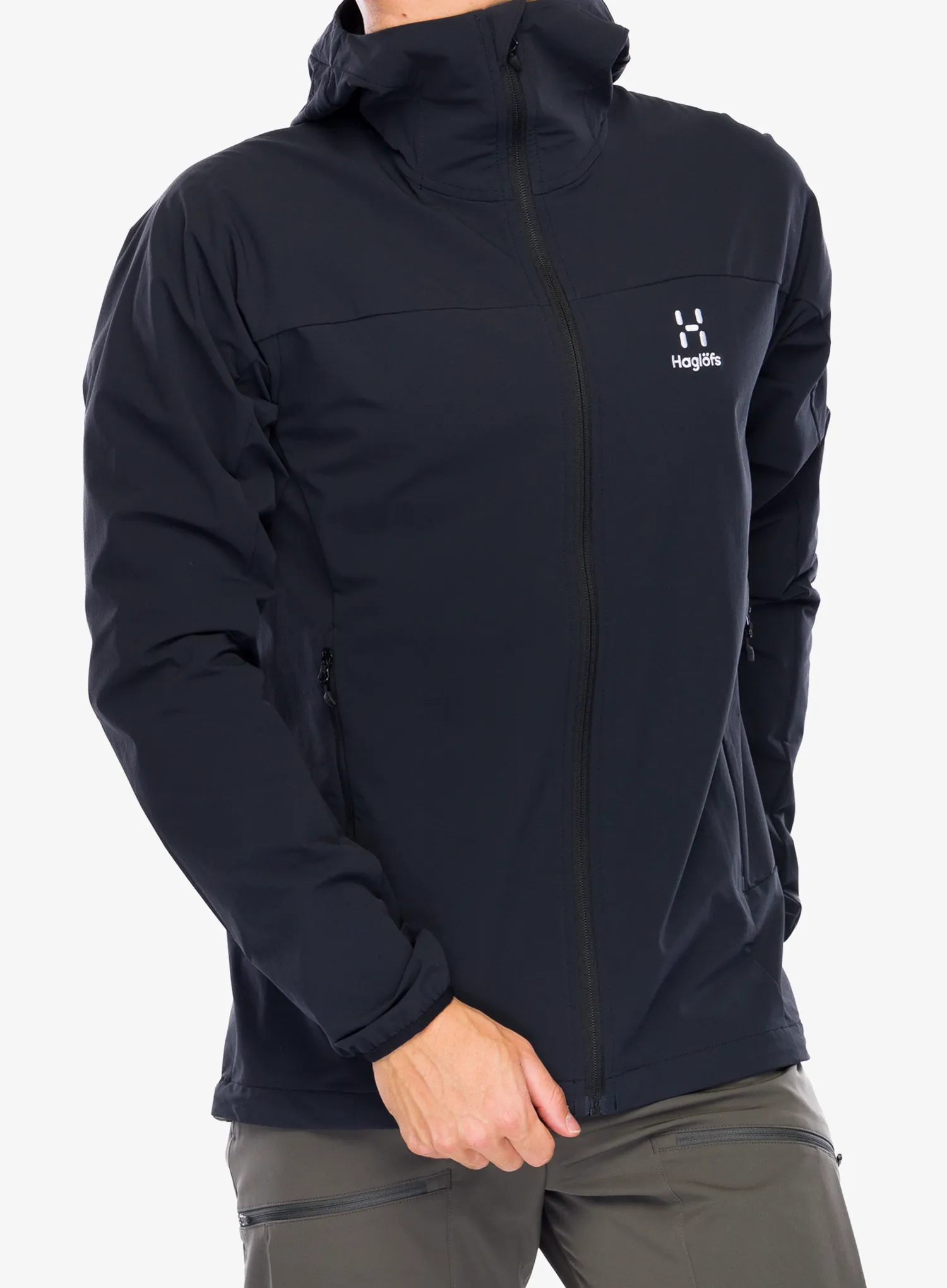 Softshellová bunda Haglofs Moran Softshell Hood - true black