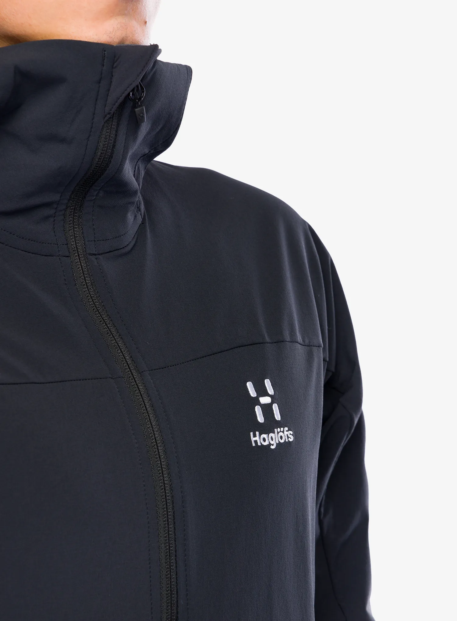 Softshellová bunda Haglofs Moran Softshell Hood - true black