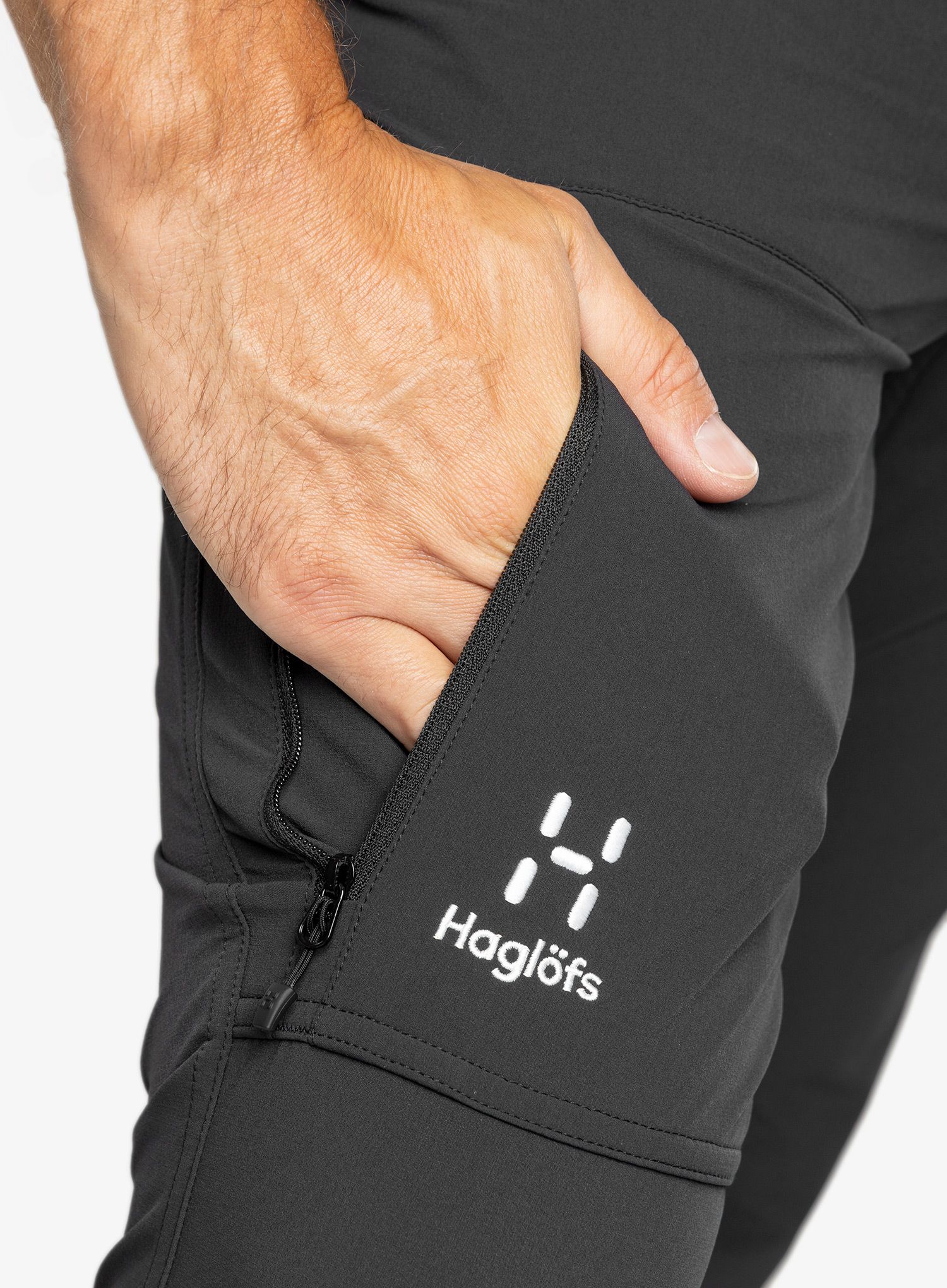Softshellové kalhoty pánské Haglofs Moran Softshell Slim Pant - true black