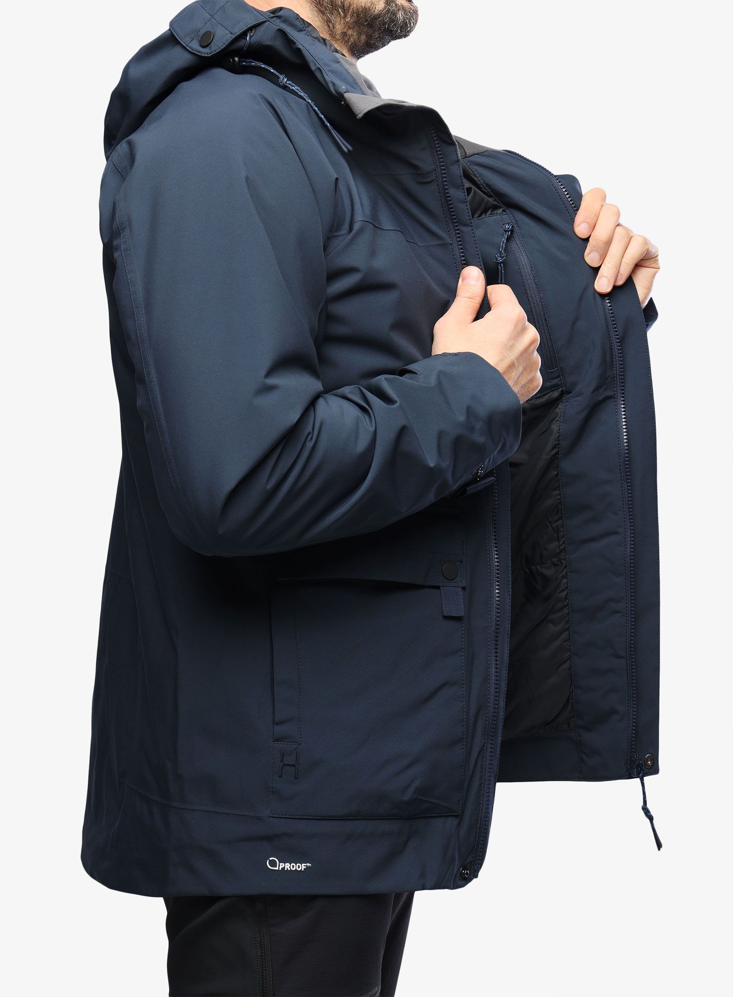Zateplená bunda Haglofs Orsa Jacket - tarn blue
