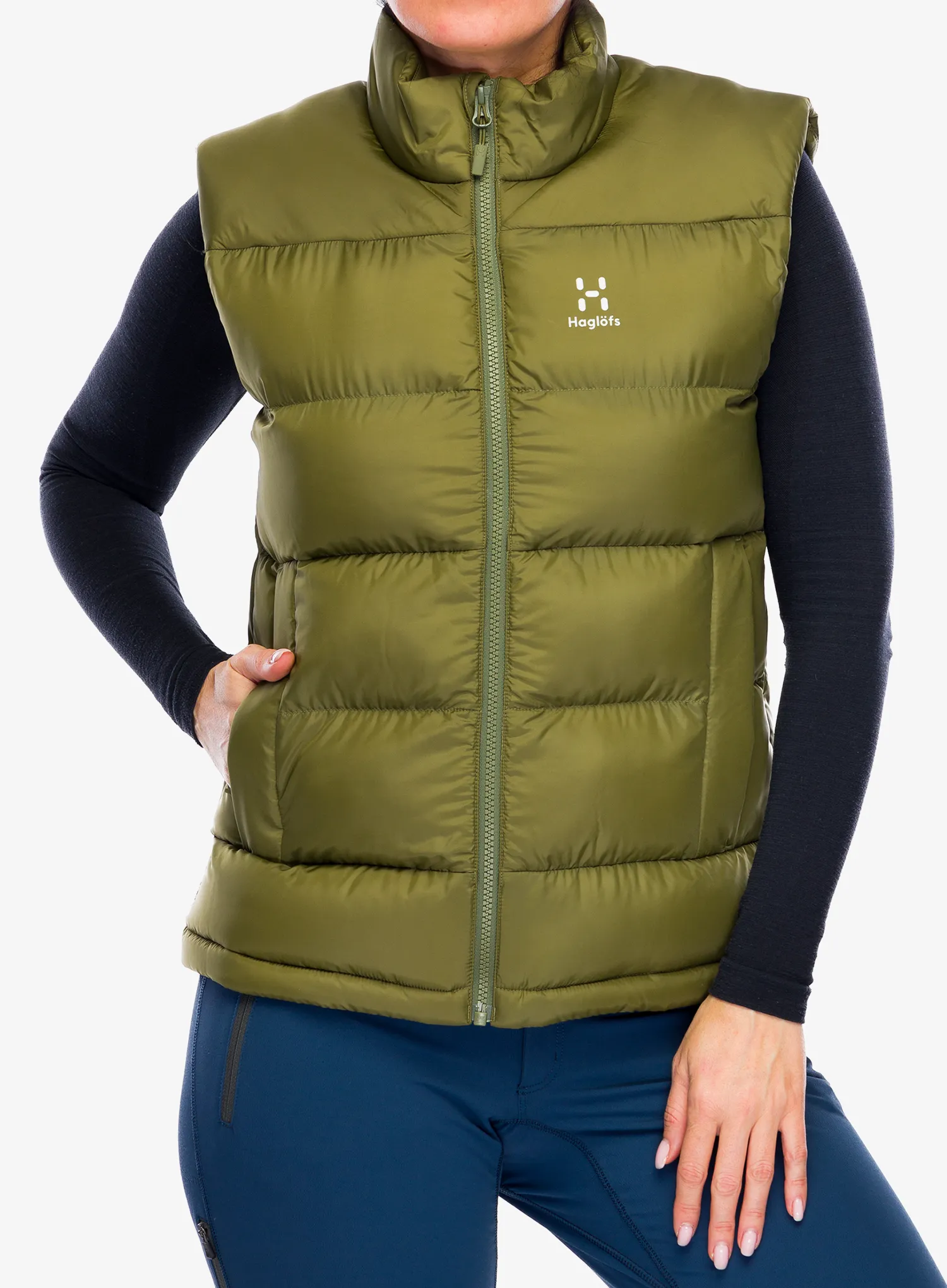 Vesta dámská Haglofs Puffy Mimic Vest - olive green