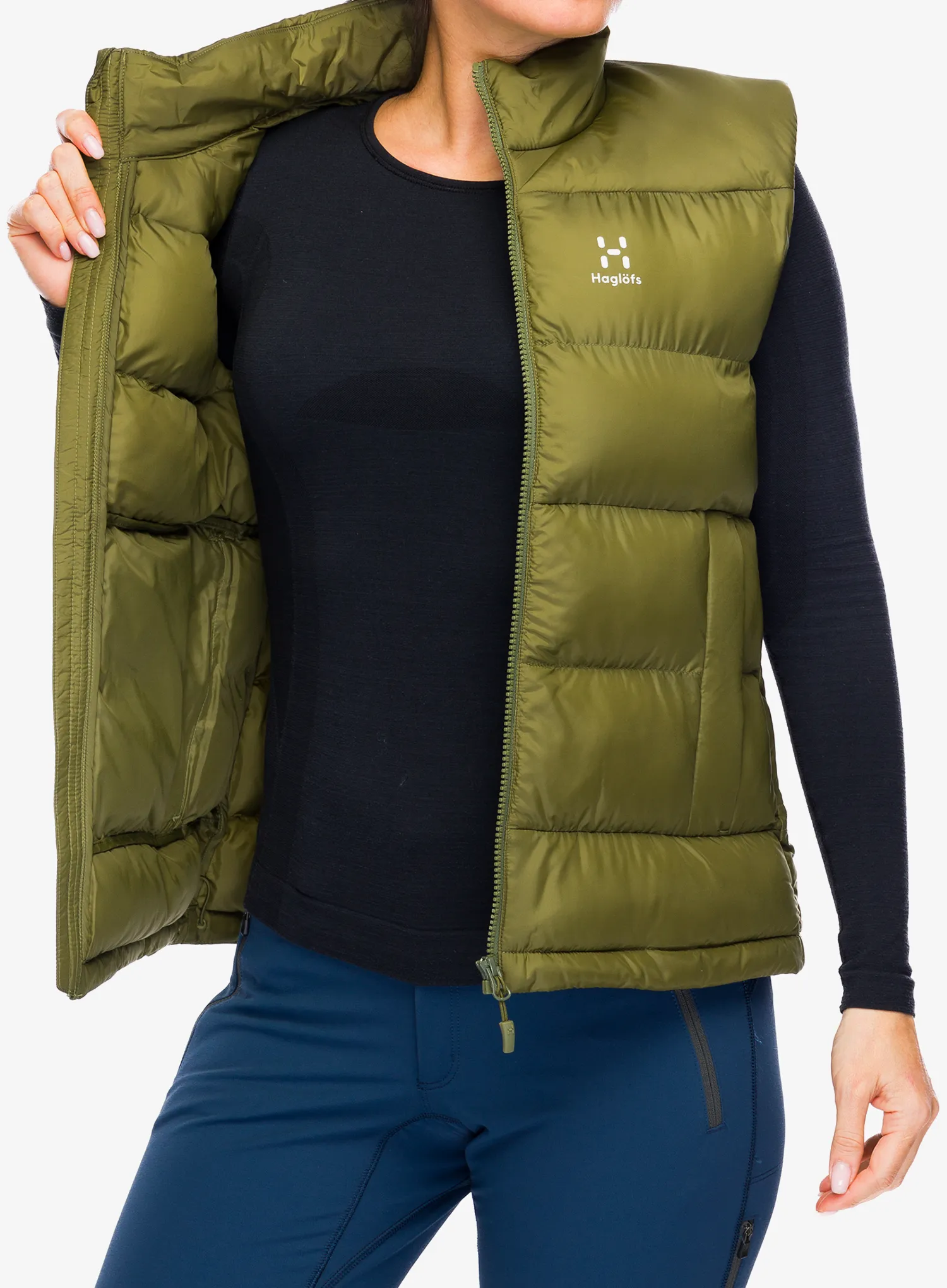 Vesta dámská Haglofs Puffy Mimic Vest - olive green