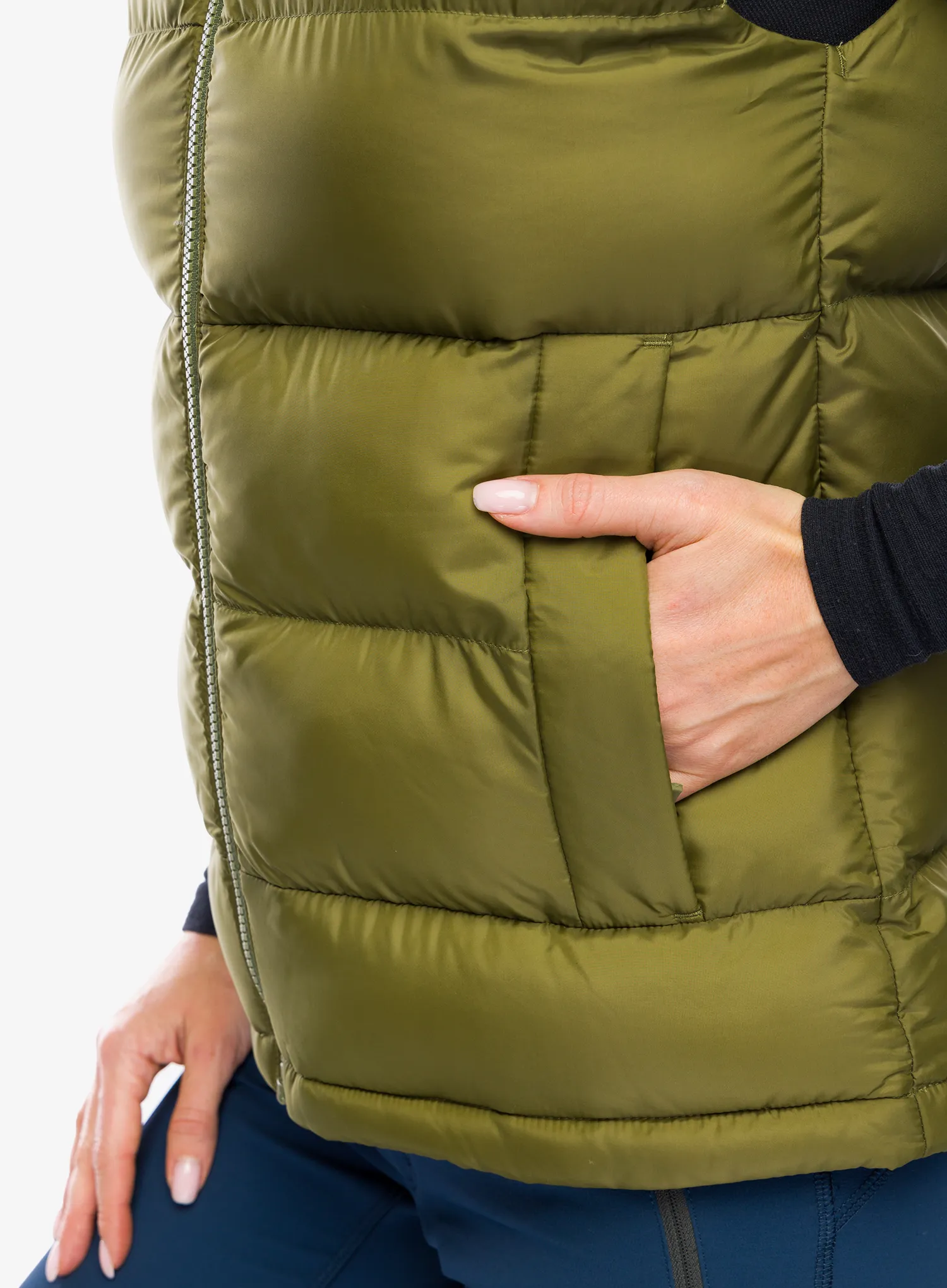 Vesta dámská Haglofs Puffy Mimic Vest - olive green