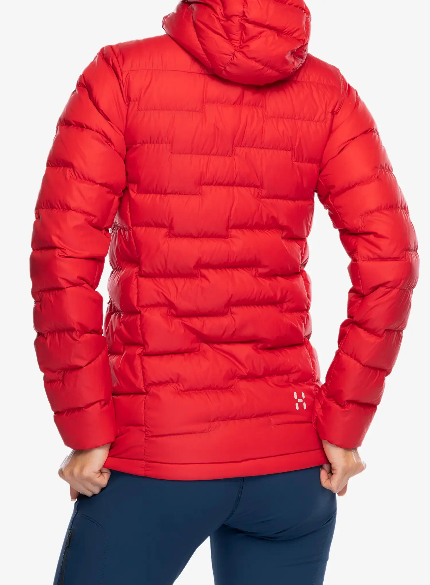 Dámská péřová bunda Haglofs ROC Flash Down Hood - bright red