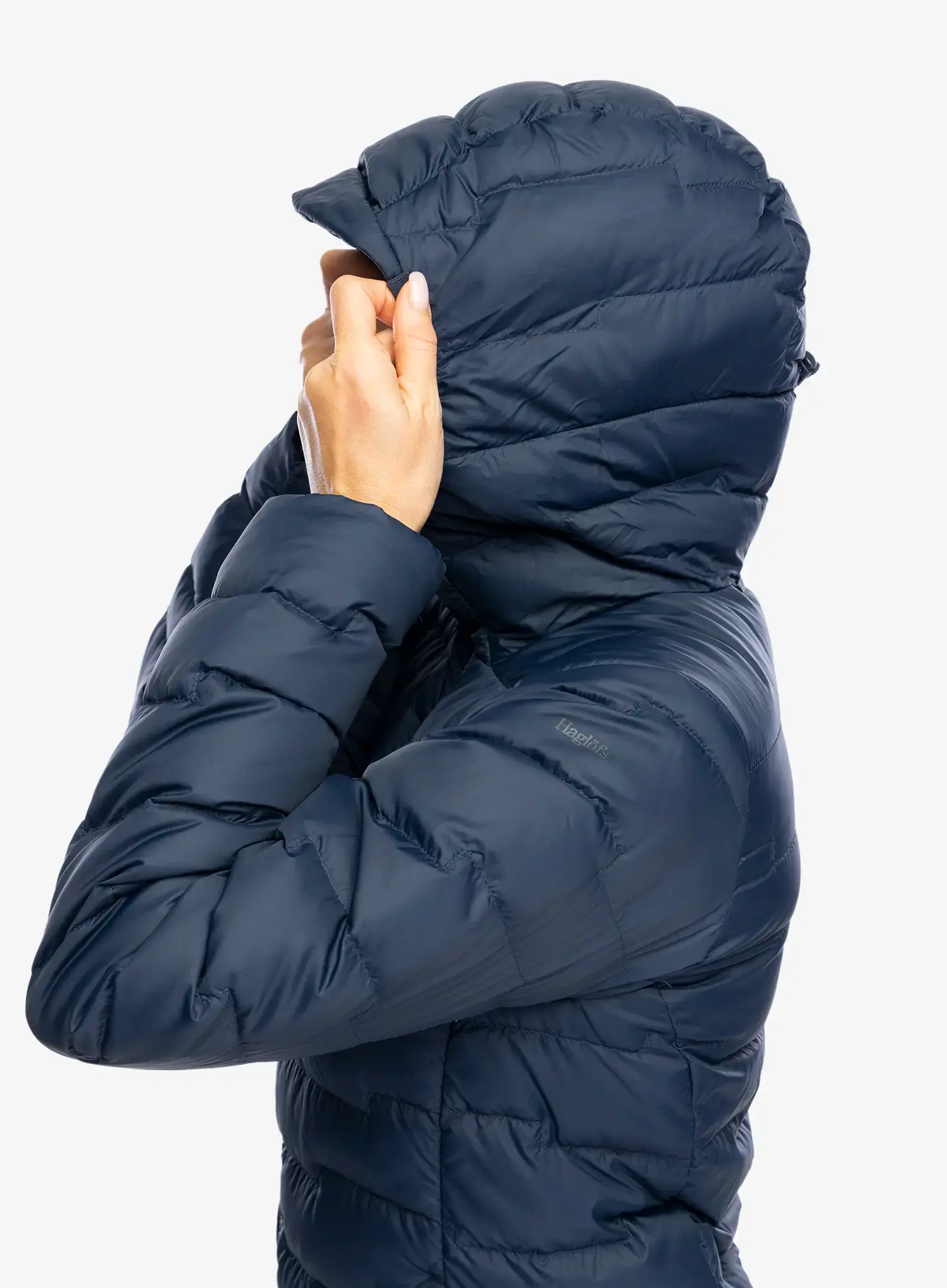 Dámská péřová bunda Haglofs ROC Flash Down Hood - tarn blue