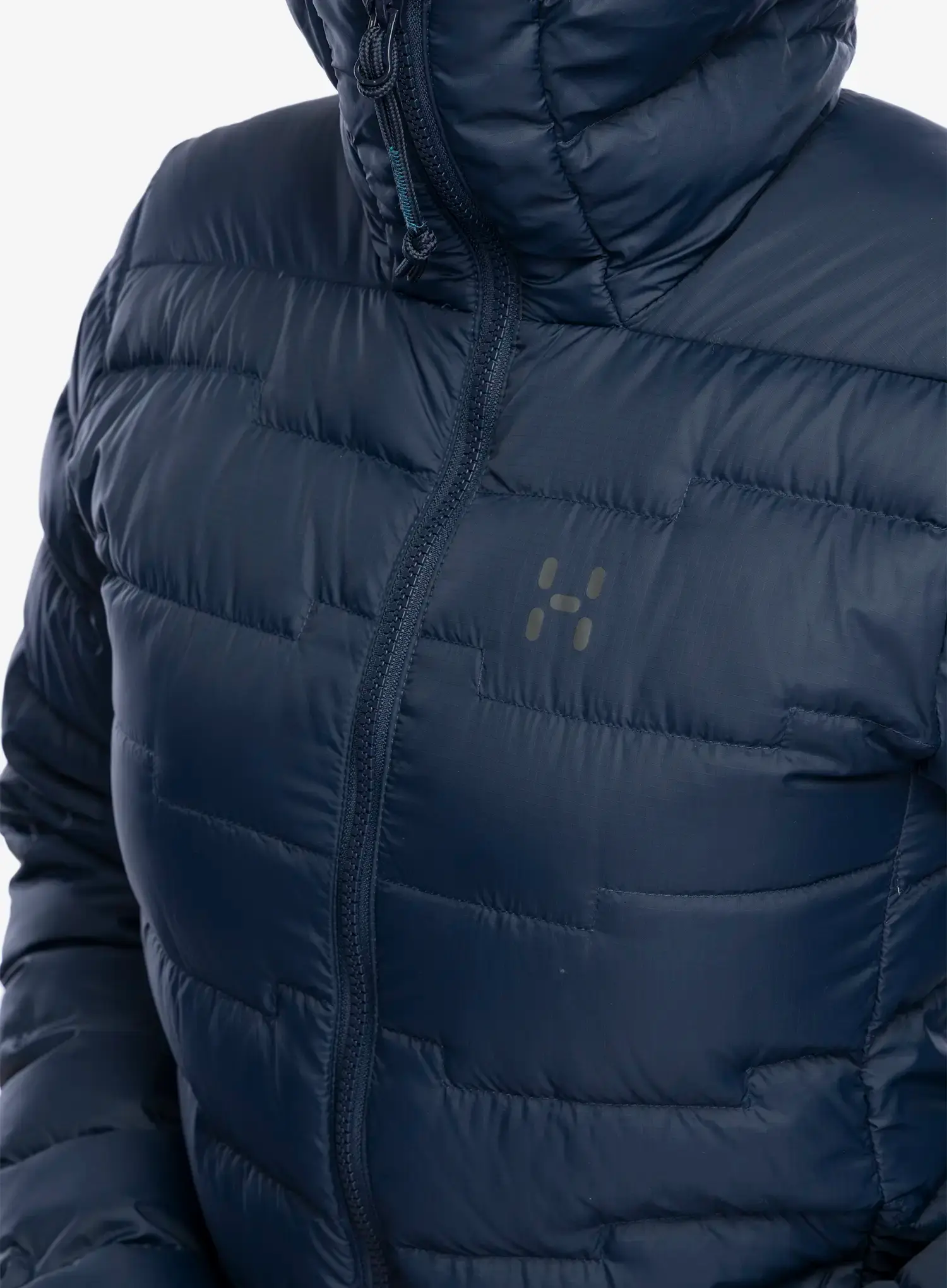Dámská péřová bunda Haglofs ROC Flash Down Hood - tarn blue