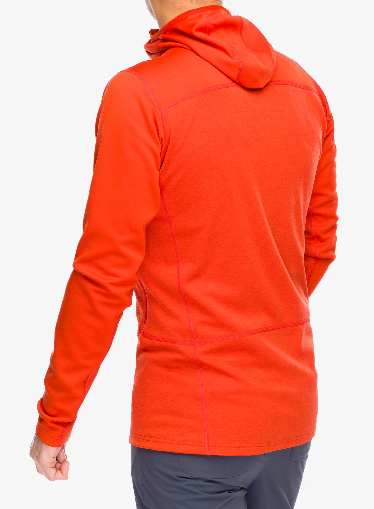 Mikina s kapucí Haglofs ROC Flash Mid Hood - habanero
