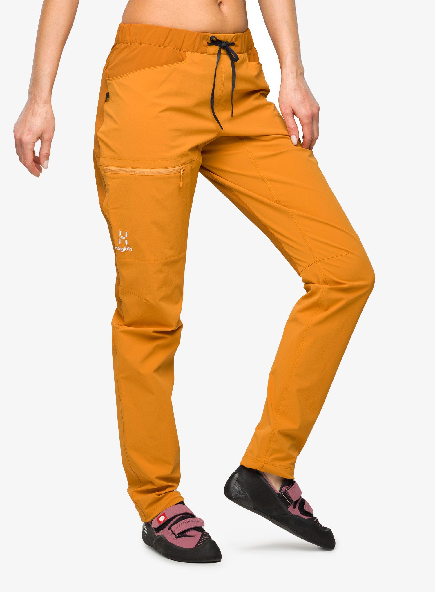 Lezecké kalhoty dámské Haglofs ROC Lite Slim Pant - desert yellow/golden brown