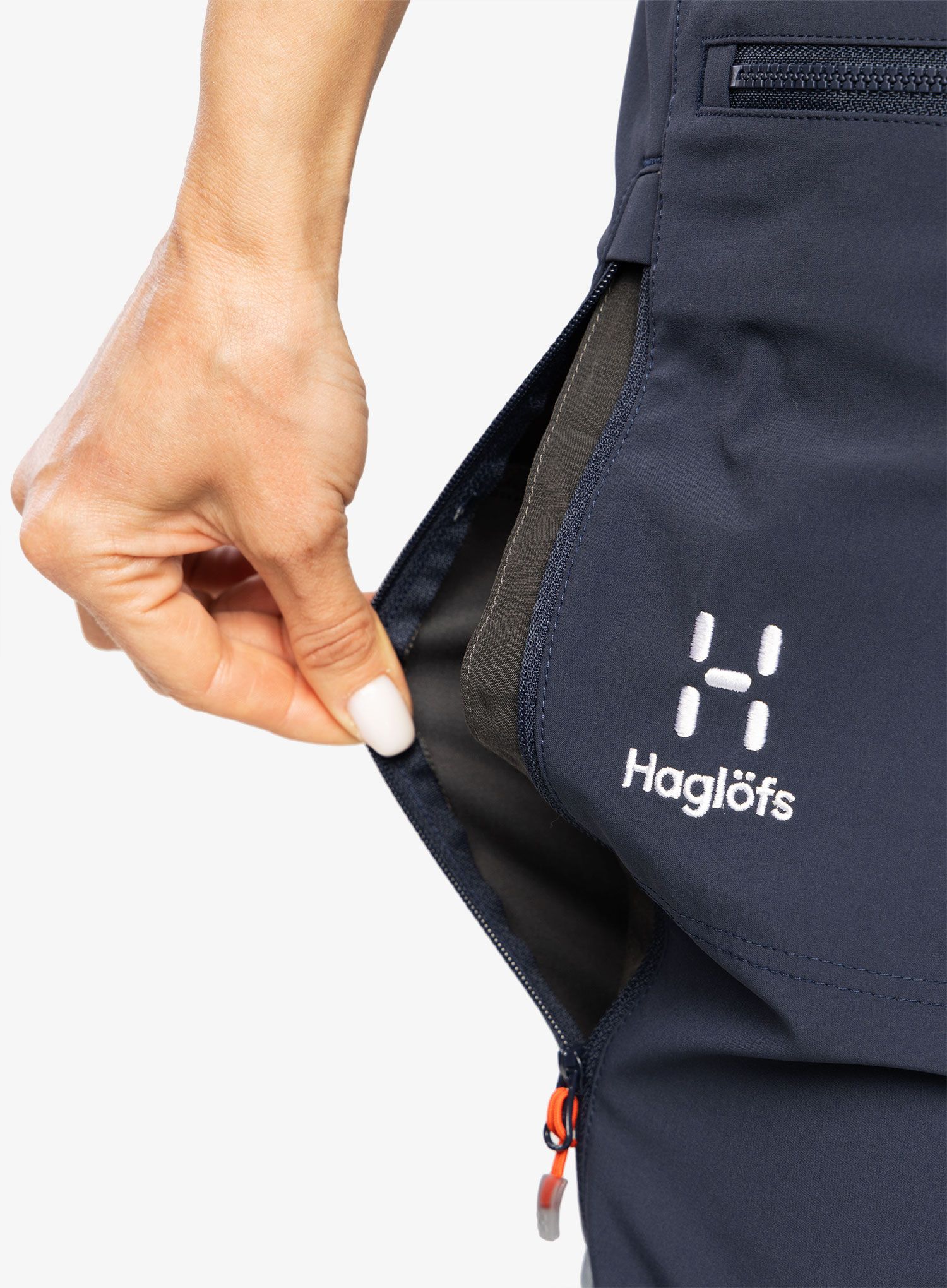 Softshellové kalhoty dámské Haglofs ROC Sight Softshell Pant - steel blue/tarn blue