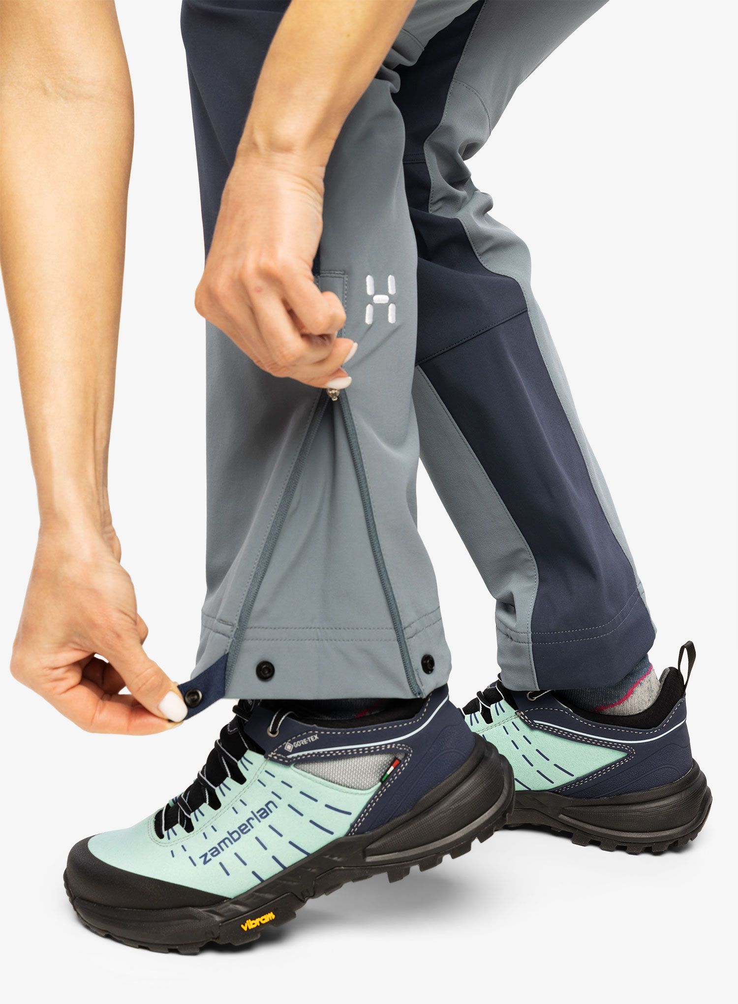 Softshellové kalhoty dámské Haglofs ROC Sight Softshell Pant - steel blue/tarn blue