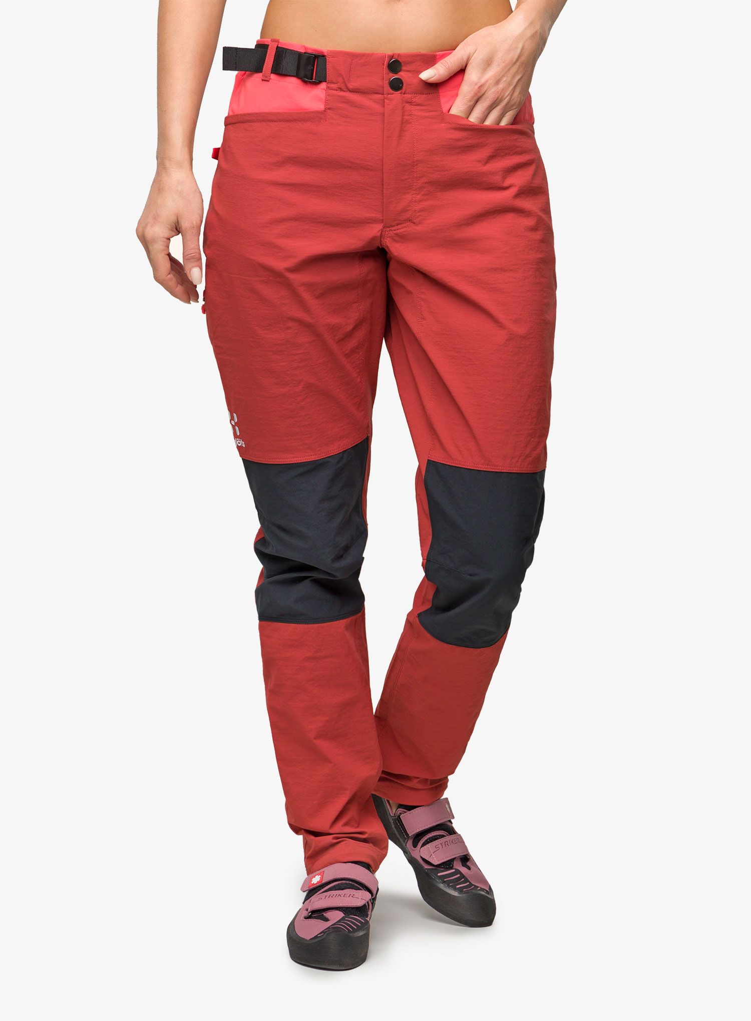 Lezecké kalhoty dámské Haglofs ROC Spitz Pant - corrosion/poppy red