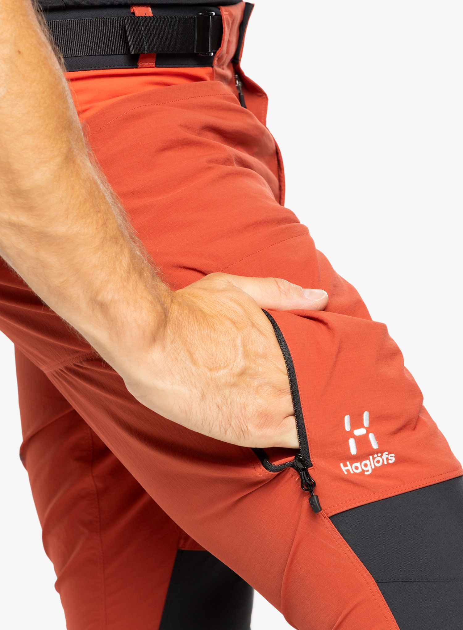 Lezecké kalhoty pánské Haglofs ROC Spitz Pant - corrosion/zenith red