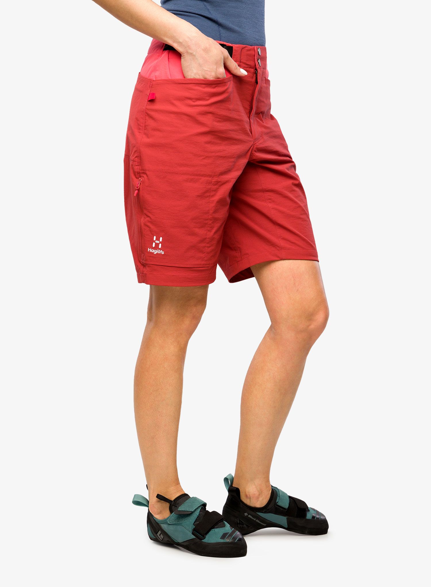 Dámské lezecké kraťasy Haglofs ROC Spitz Shorts - corrosion/poppy red