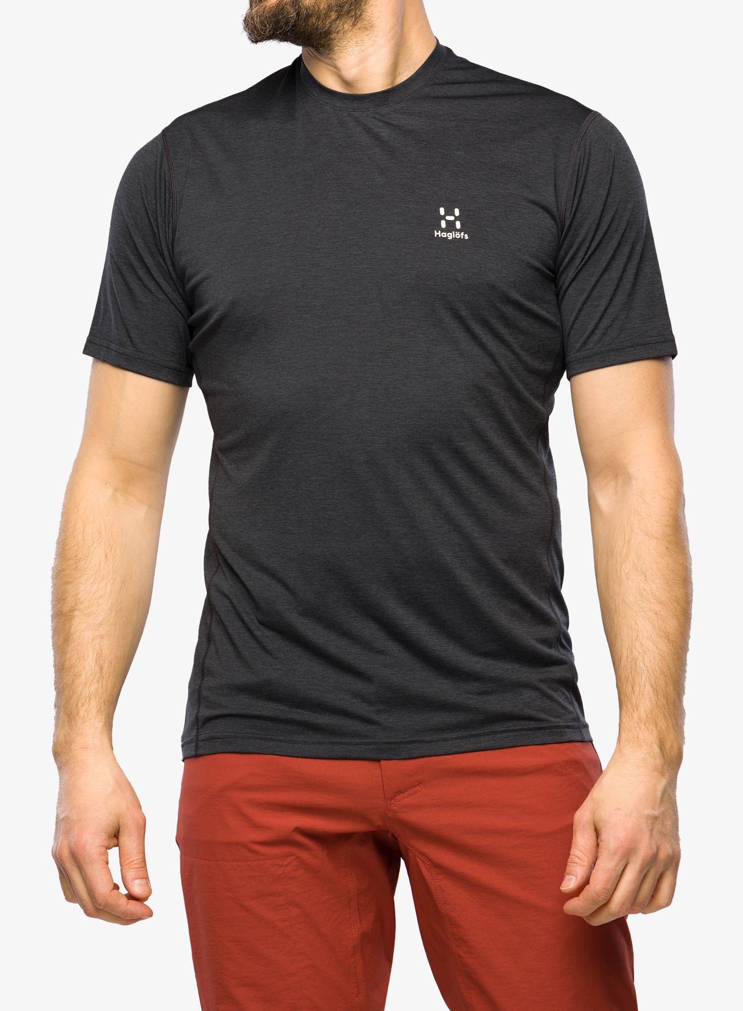 Rychleschnoucí triko Haglofs Ridge Tee - true black