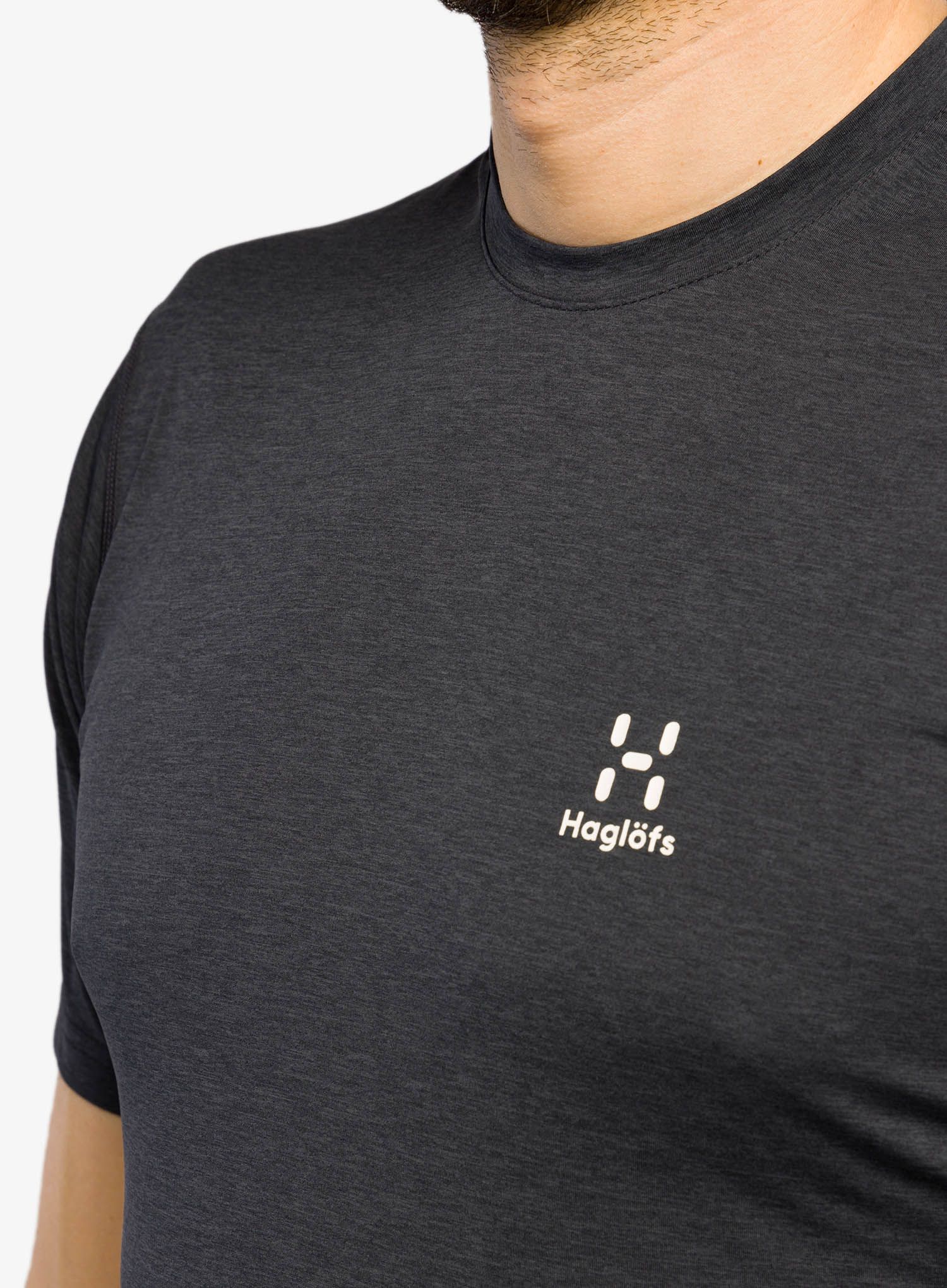 Rychleschnoucí triko Haglofs Ridge Tee - true black