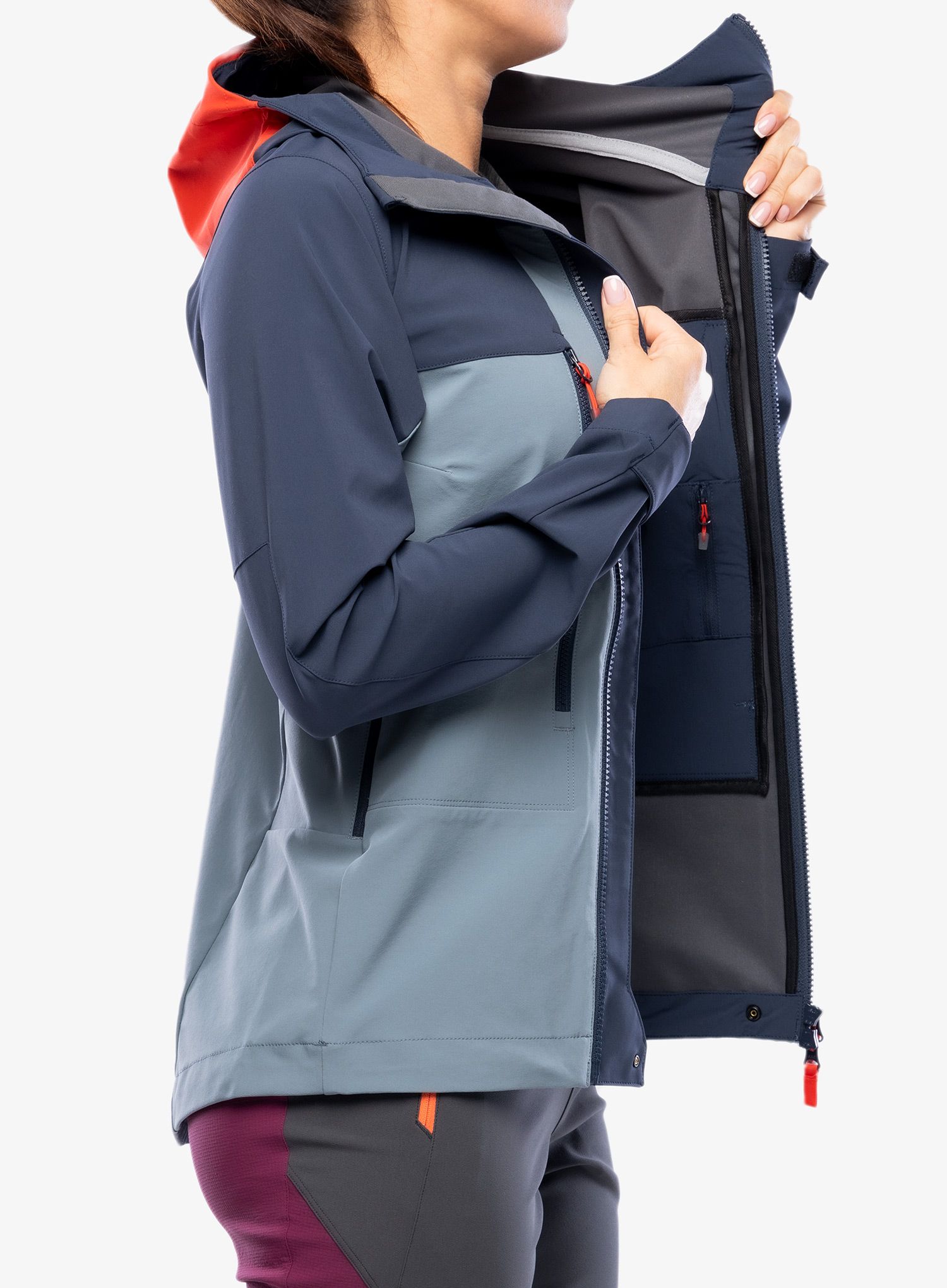 Softshellová bunda dámská Haglofs Roc Sight Softshell Jacket - steel blue/tarn blue