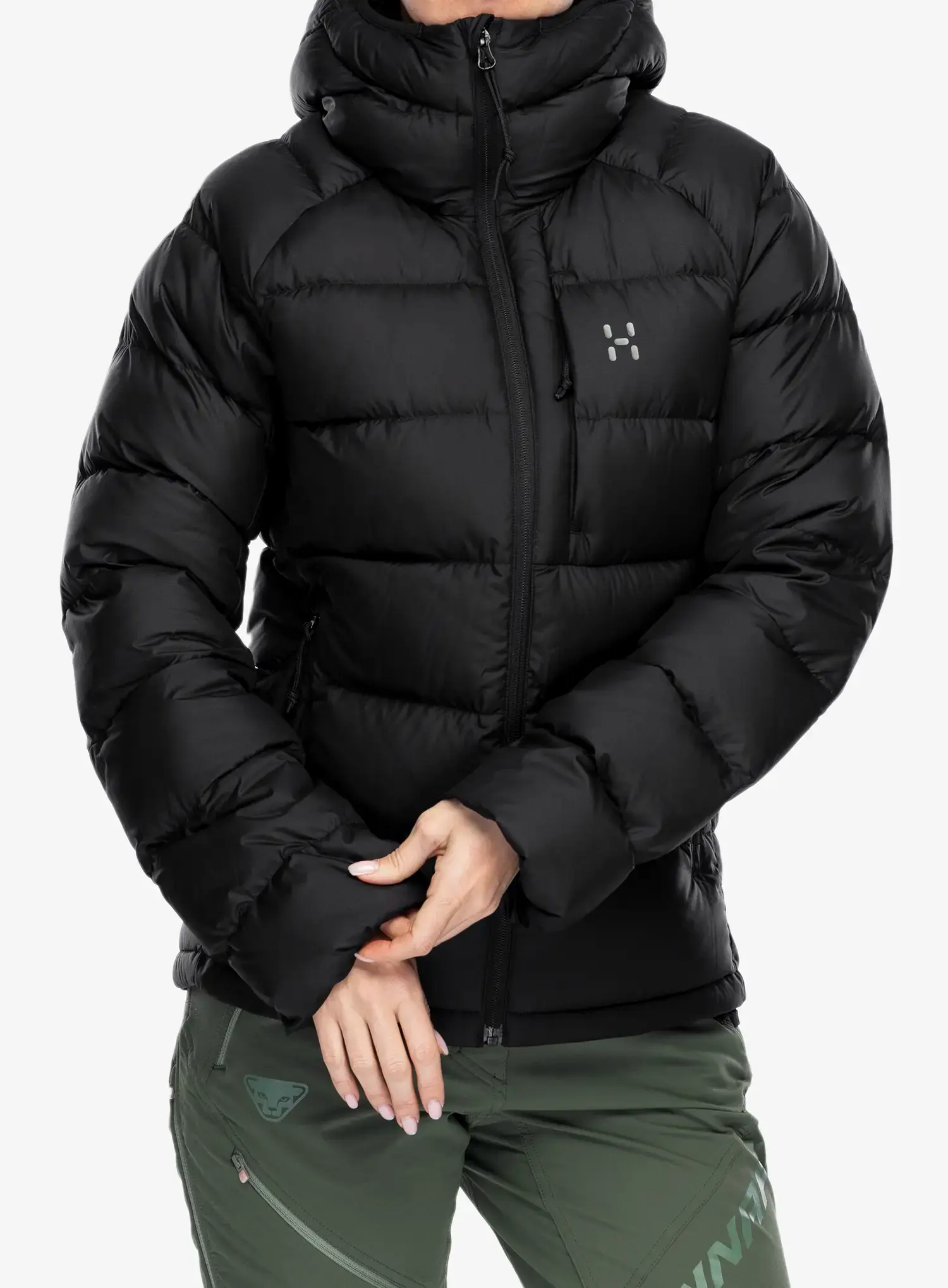 Dámská péřová bunda Haglofs Rosson Down Hood - true black