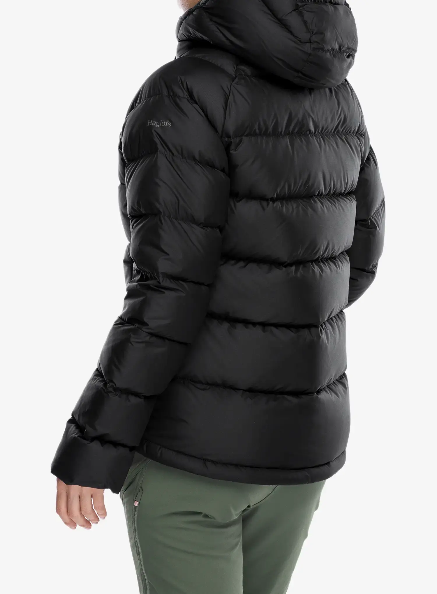 Dámská péřová bunda Haglofs Rosson Down Hood - true black