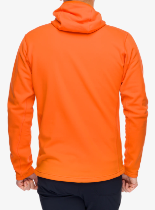 Fleece mikina Haglofs Rosson Mid Hood - blaze orange