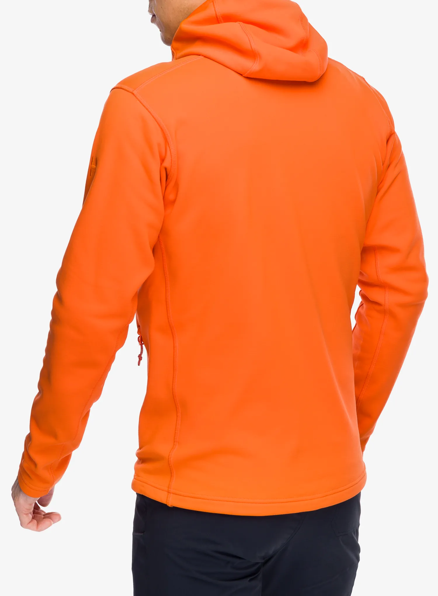 Fleece mikina Haglofs Rosson Mid Hood - blaze orange