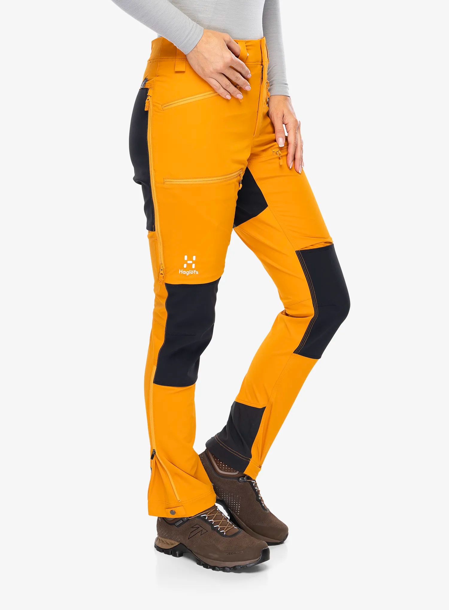 Kalhoty dámské Haglofs Rugged Slim Pant - desert yellow/true black
