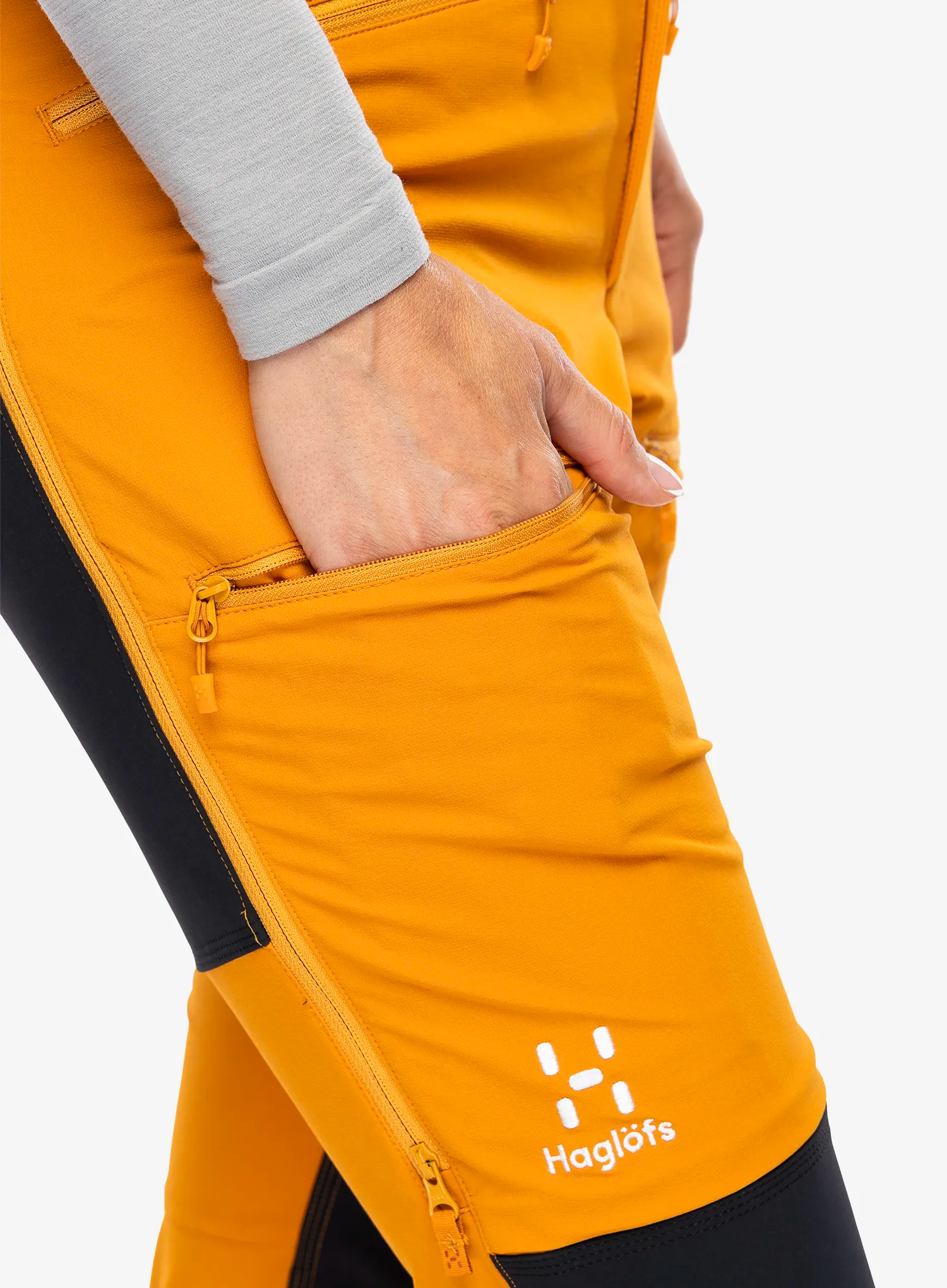 Kalhoty dámské Haglofs Rugged Slim Pant - desert yellow/true black