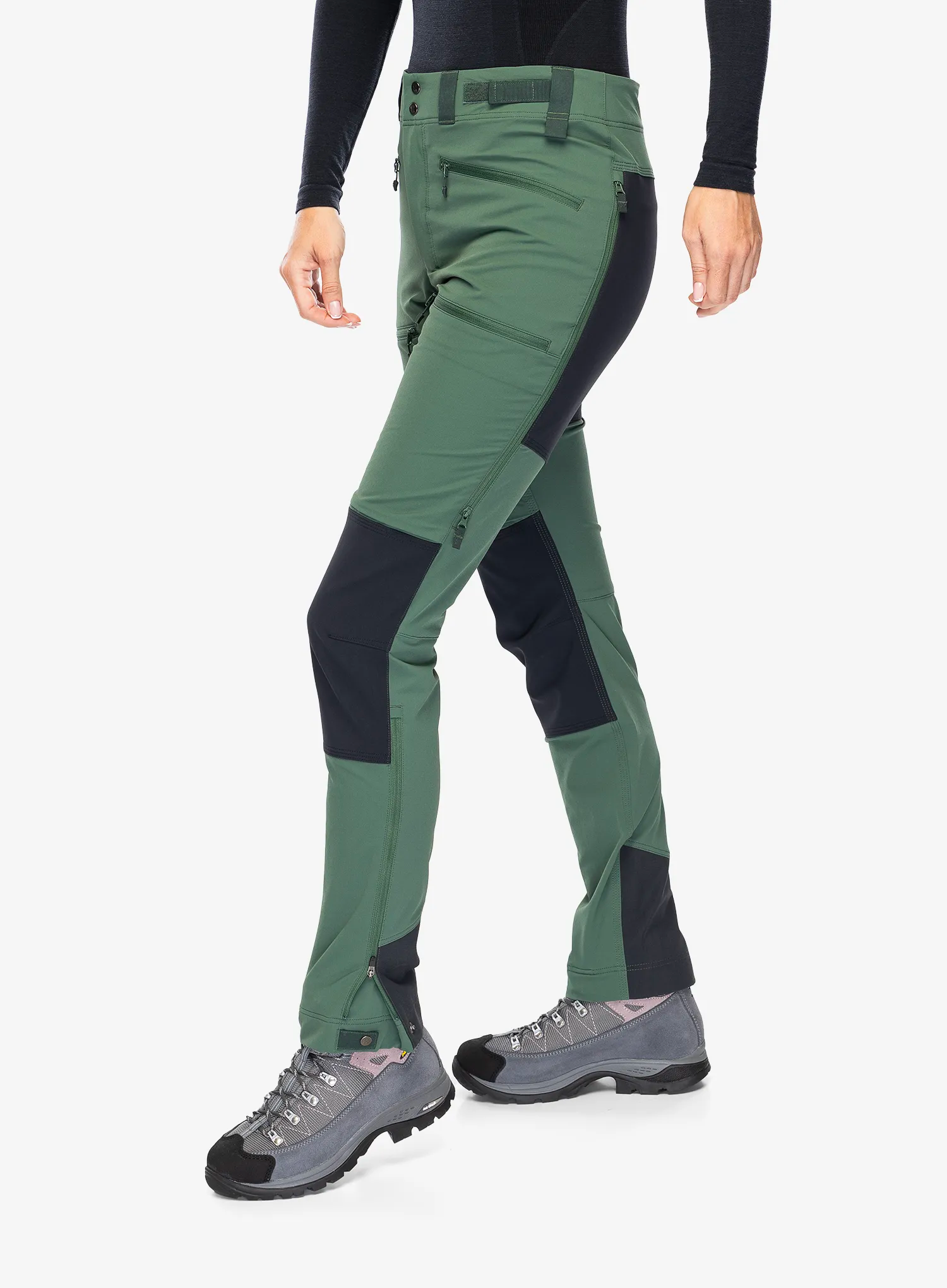 Kalhoty dámské Haglofs Rugged Slim Pant - fjell green/true black