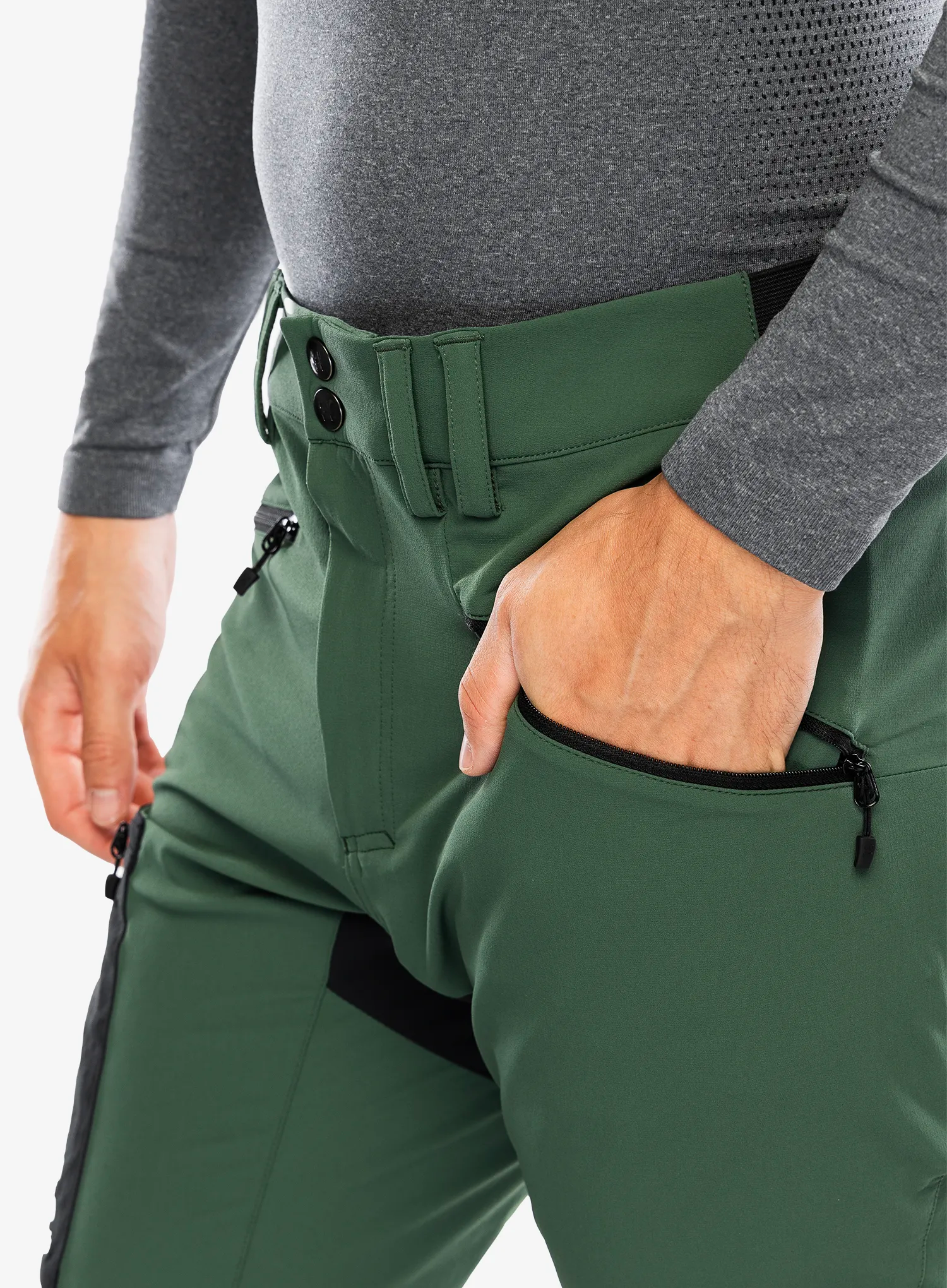Trekové kalhoty Haglofs Rugged Slim Pant - fjell green/true black