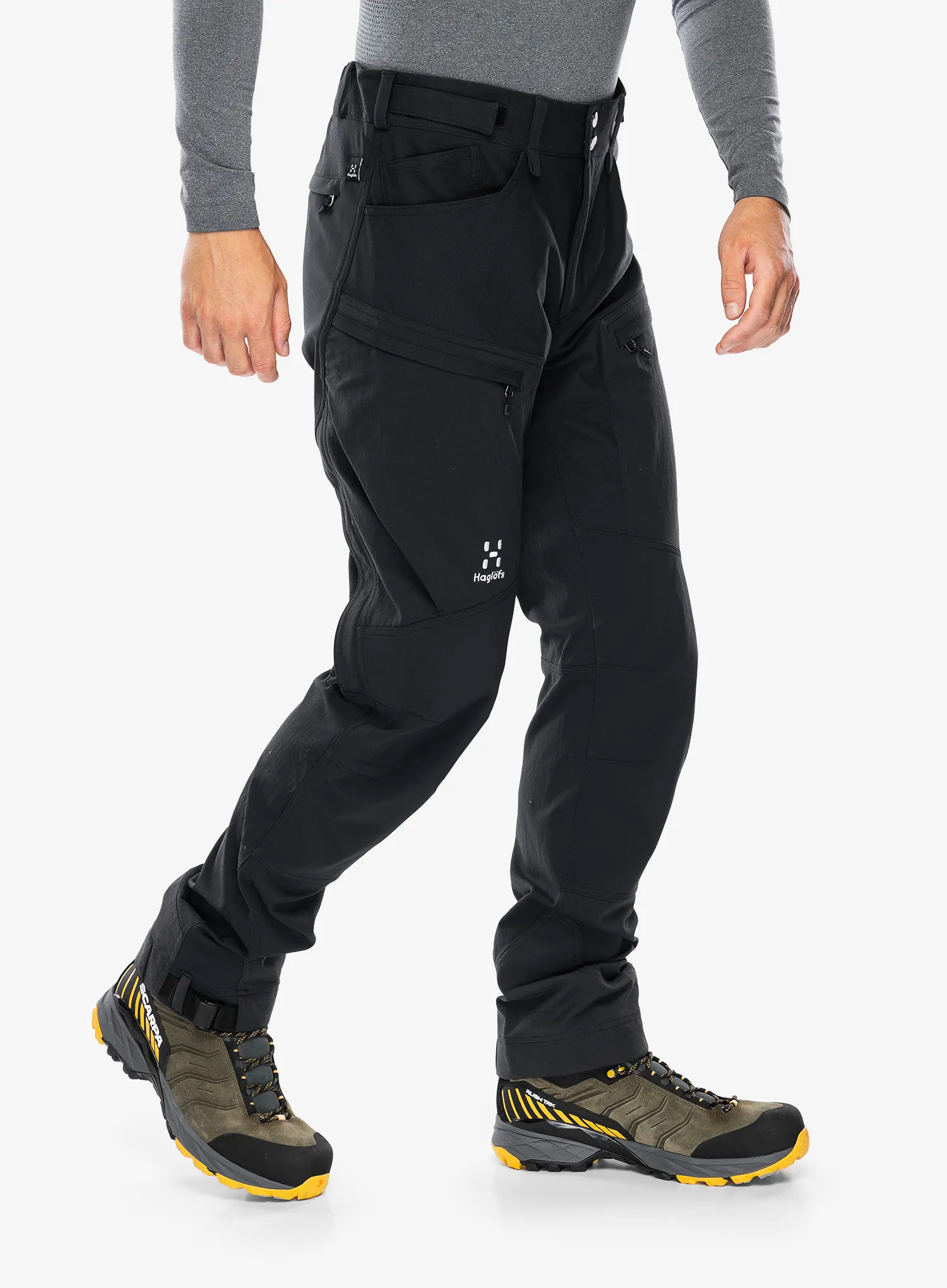 Trekové kalhoty Haglofs Rugged Standard Pant - true black