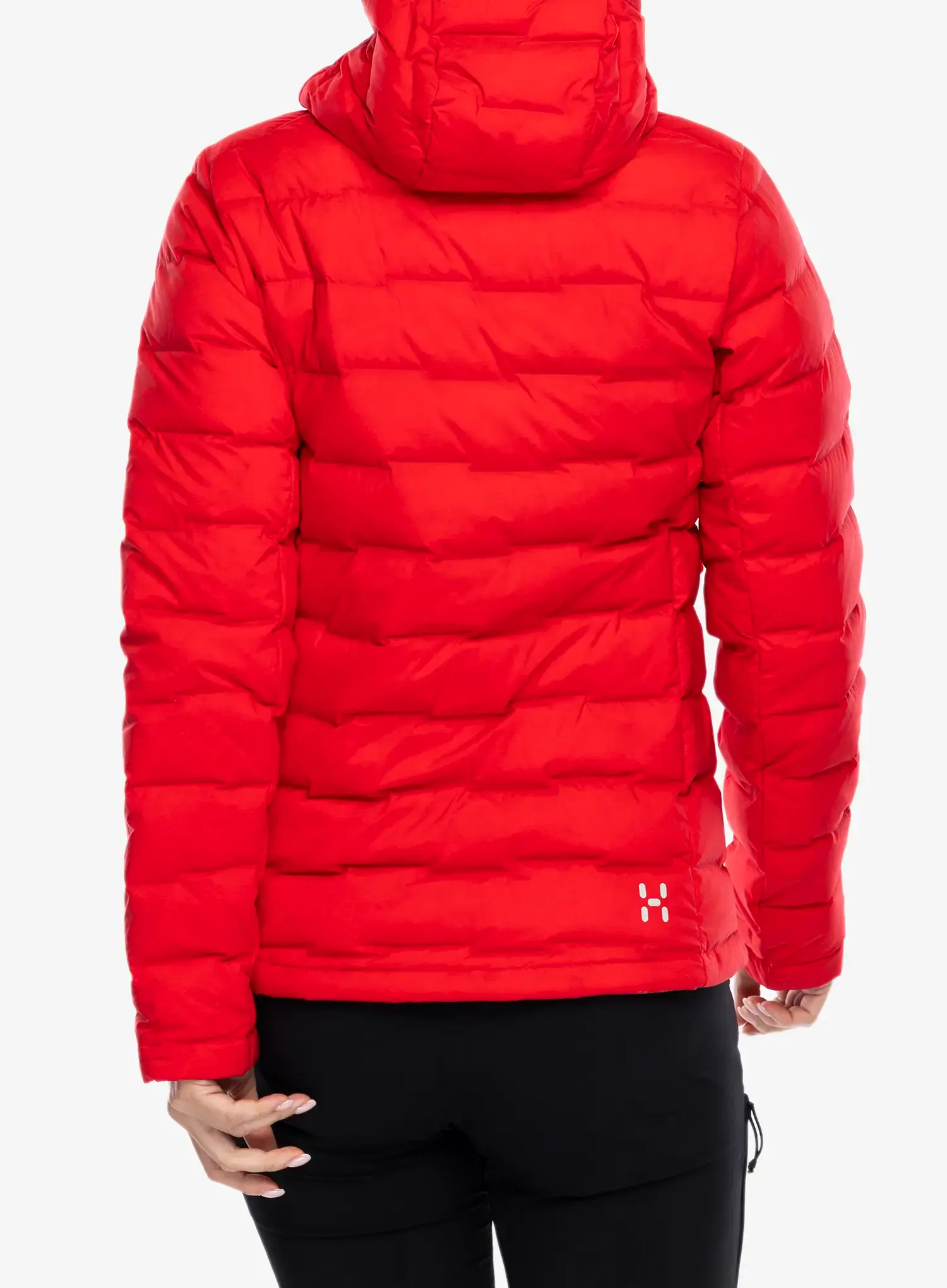 Dámská péřová bunda Haglofs Spitz Down Hood - bright red
