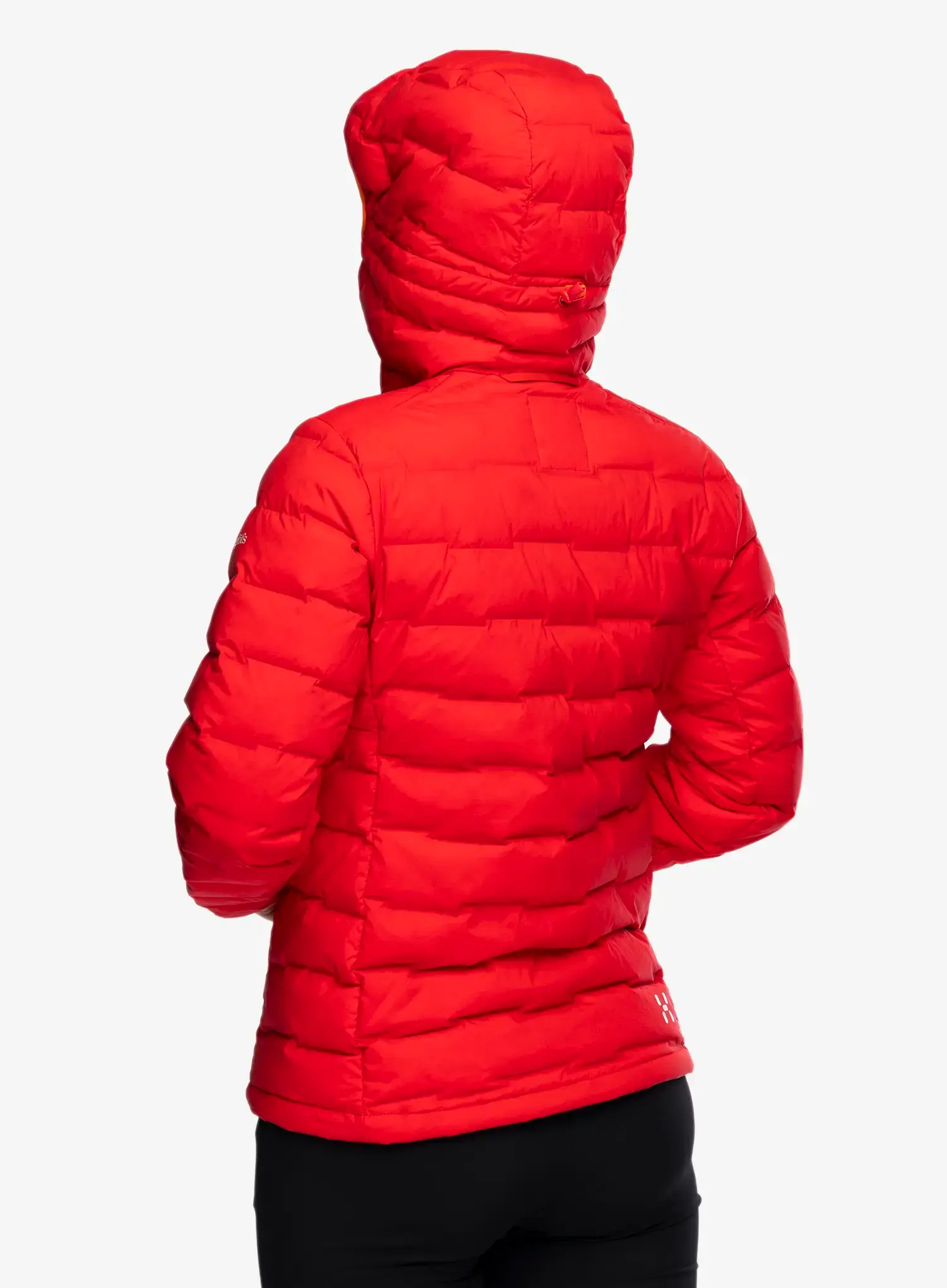 Dámská péřová bunda Haglofs Spitz Down Hood - bright red