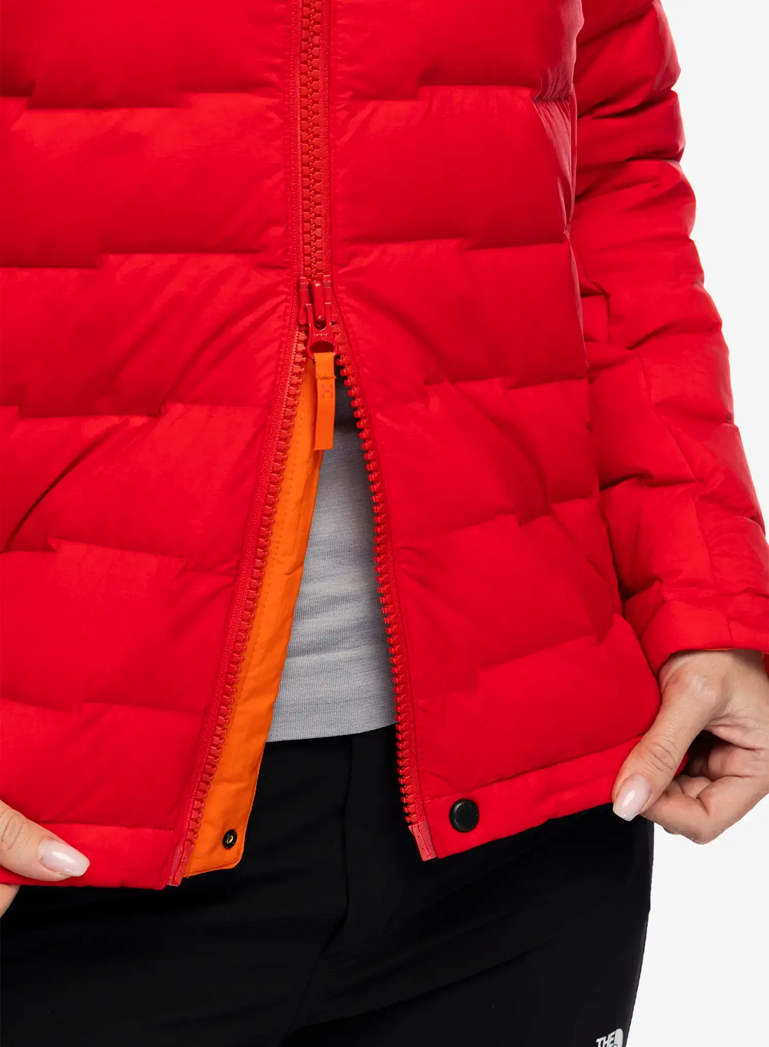 Dámská péřová bunda Haglofs Spitz Down Hood - bright red