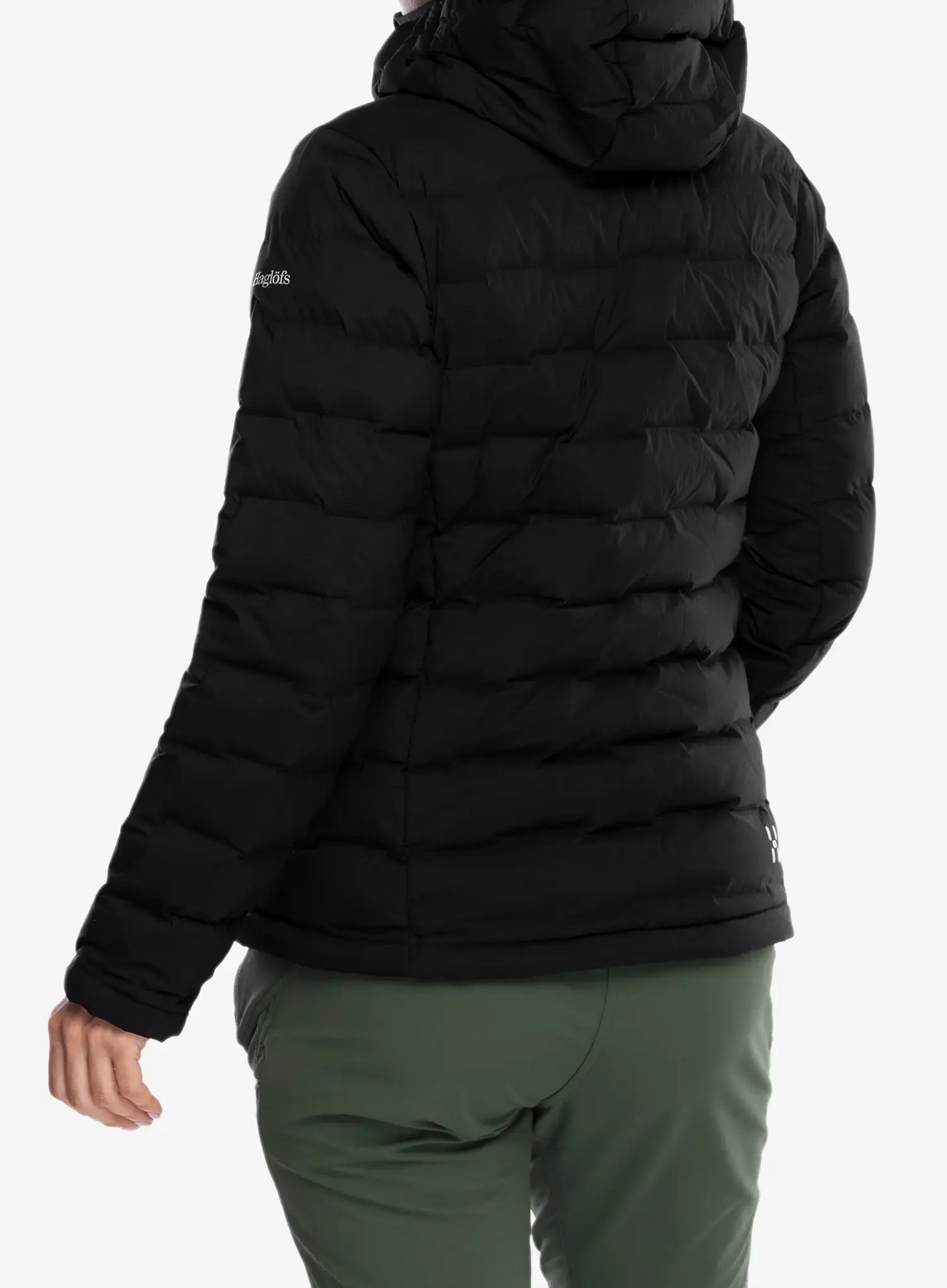 Dámská péřová bunda Haglofs Spitz Down Hood - true black