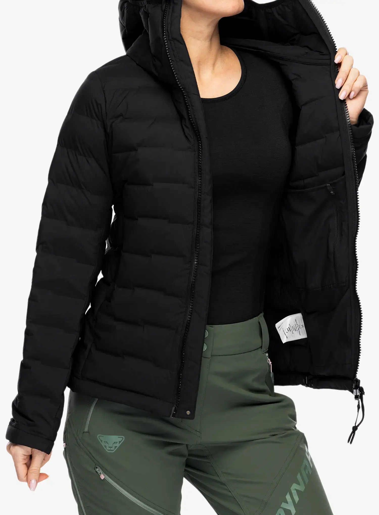 Dámská péřová bunda Haglofs Spitz Down Hood - true black