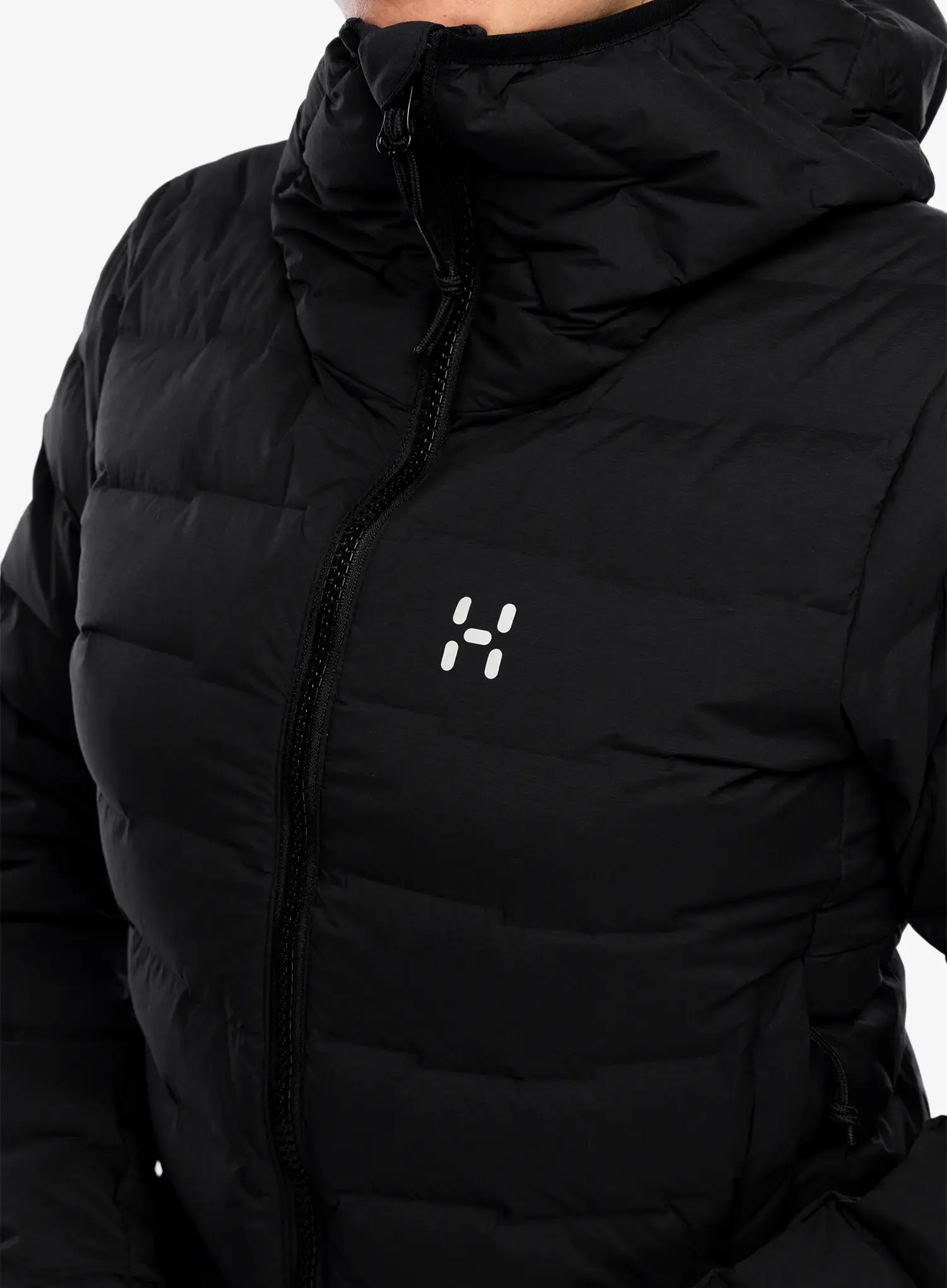 Dámská péřová bunda Haglofs Spitz Down Hood - true black